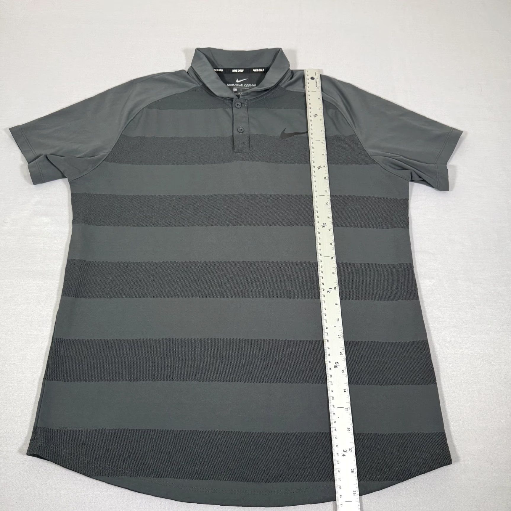 Nike Nike Polo Shirt Gray Large Mens Golf Performance Zonal Cooling Tiger Woods Size US L / EU 52-54 / 3 - 5 Thumbnail