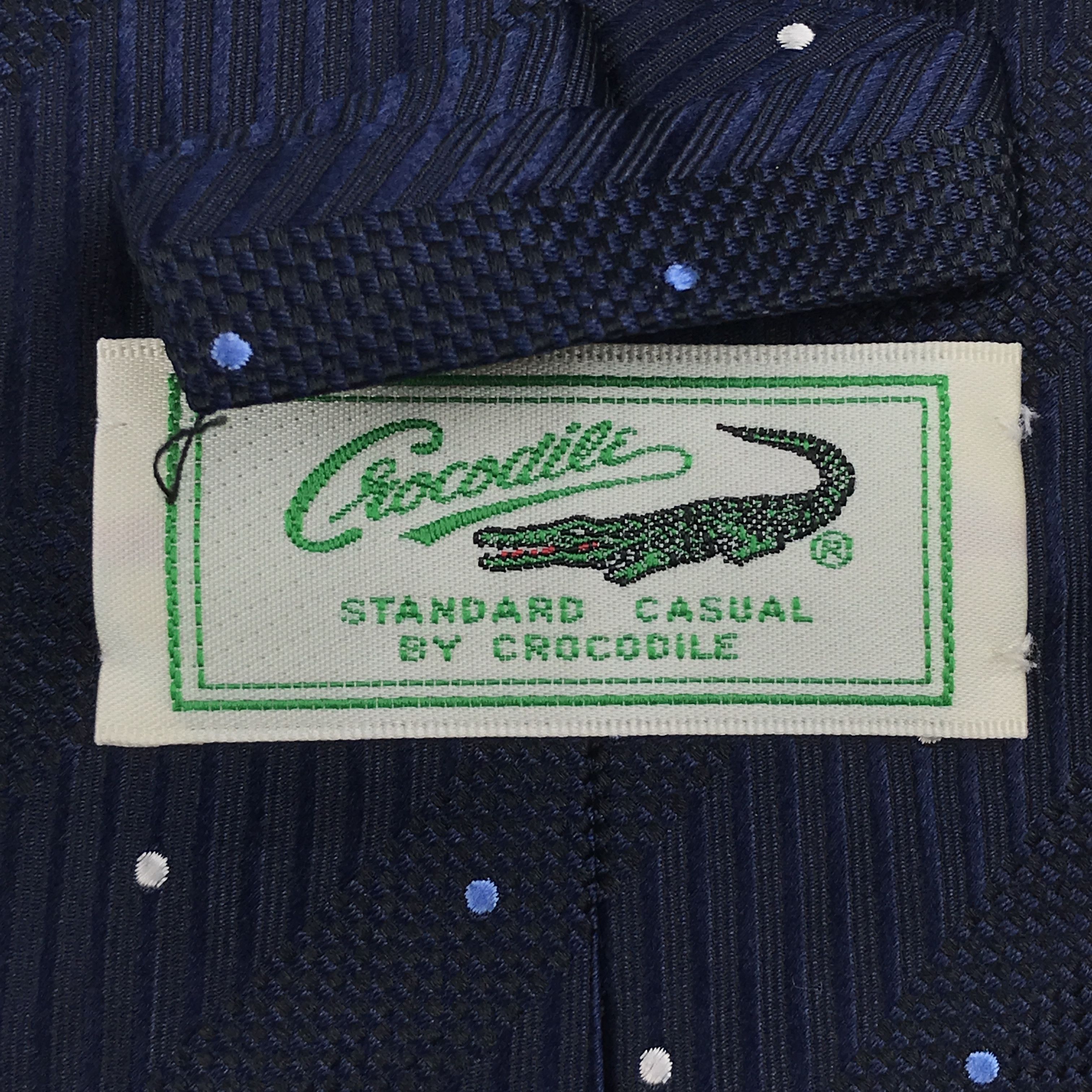 Designer × Vintage Vintage Crocodile Silk Necktie Size ONE SIZE - 6 Thumbnail