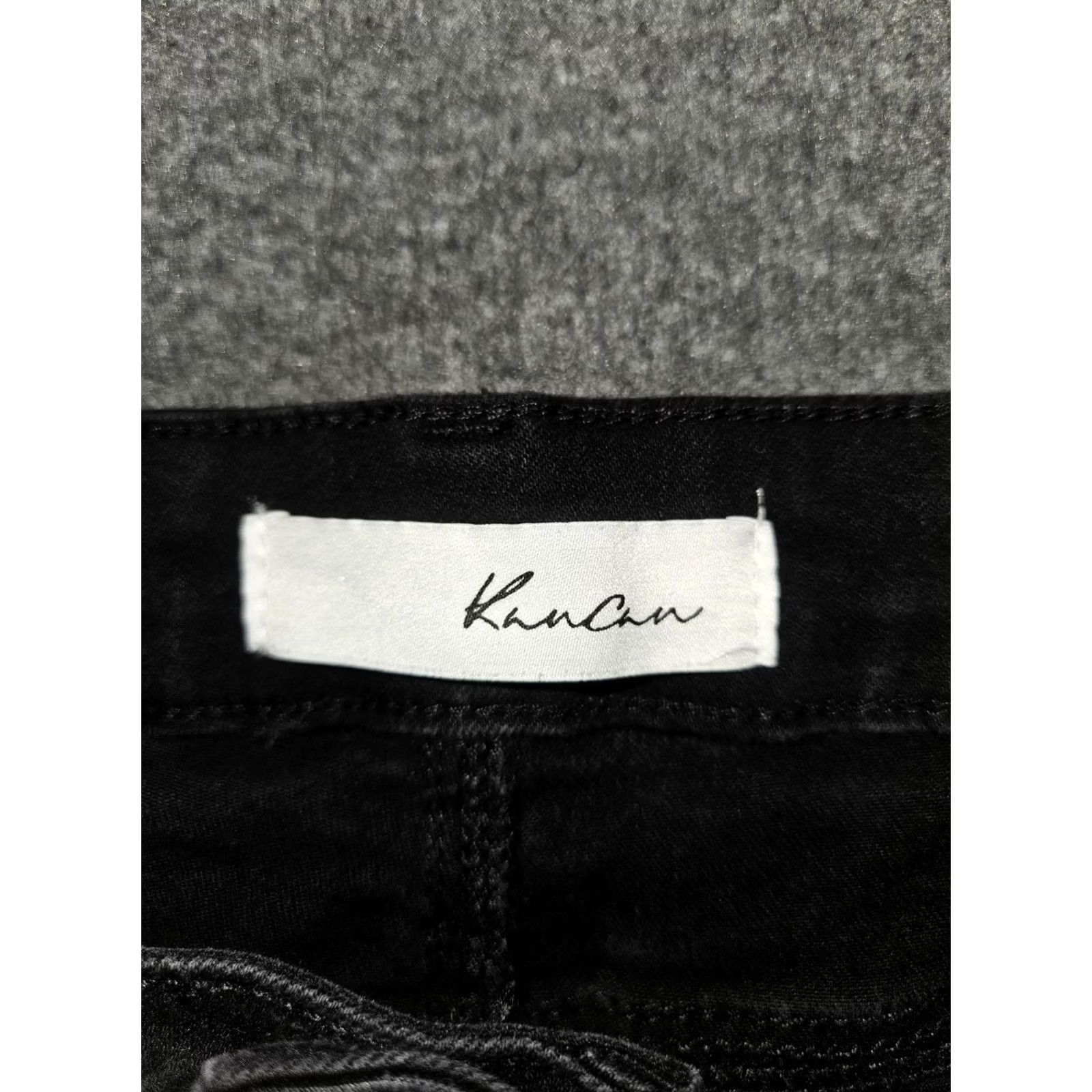 Vintage VINTAGE KanCan Jeans Juniors 15/31 Black Dark Wash Mid Rise Skinny Stretch Denim Pants Size 36" / US 14 / IT 50 - 2 Thumbnail
