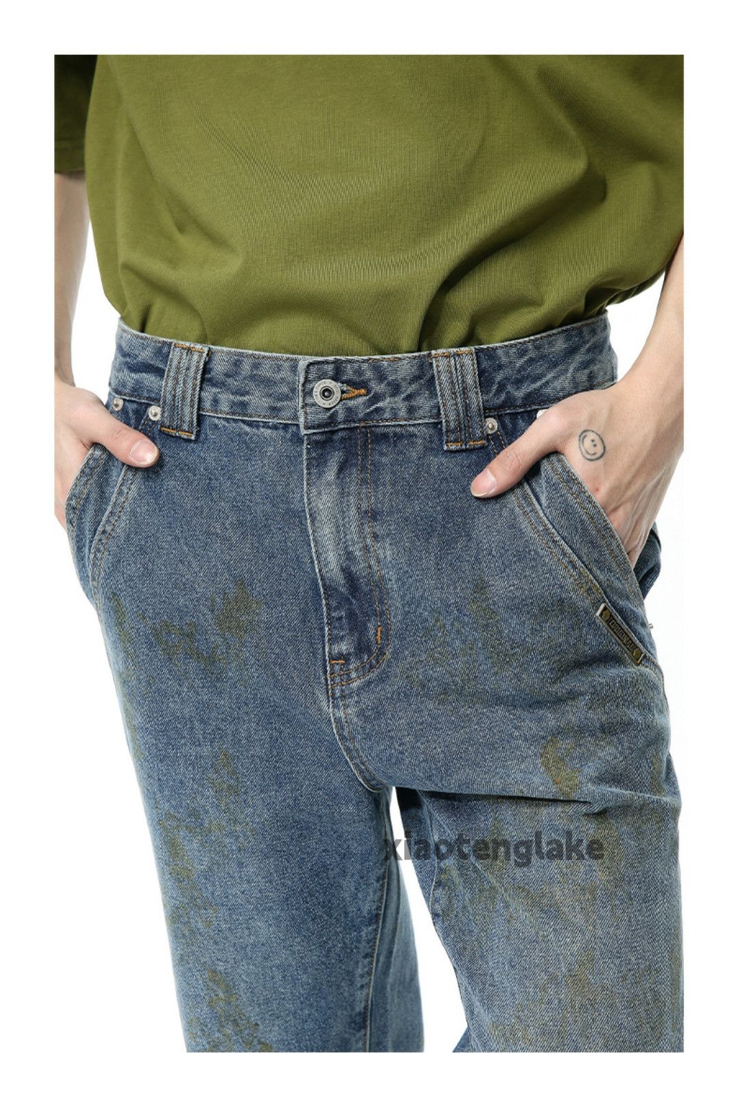 Jean × Vintage washed faded utility paint stain punk grunge jeans Size US 32 / EU 48 - 10 Thumbnail