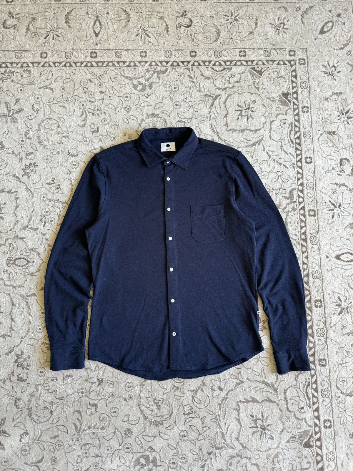 NN07 NN07 No Nationality Sean Jersey Navy Long Sleeve Polo Slim Size US M / EU 48-50 / 2 - 1 Thumbnail