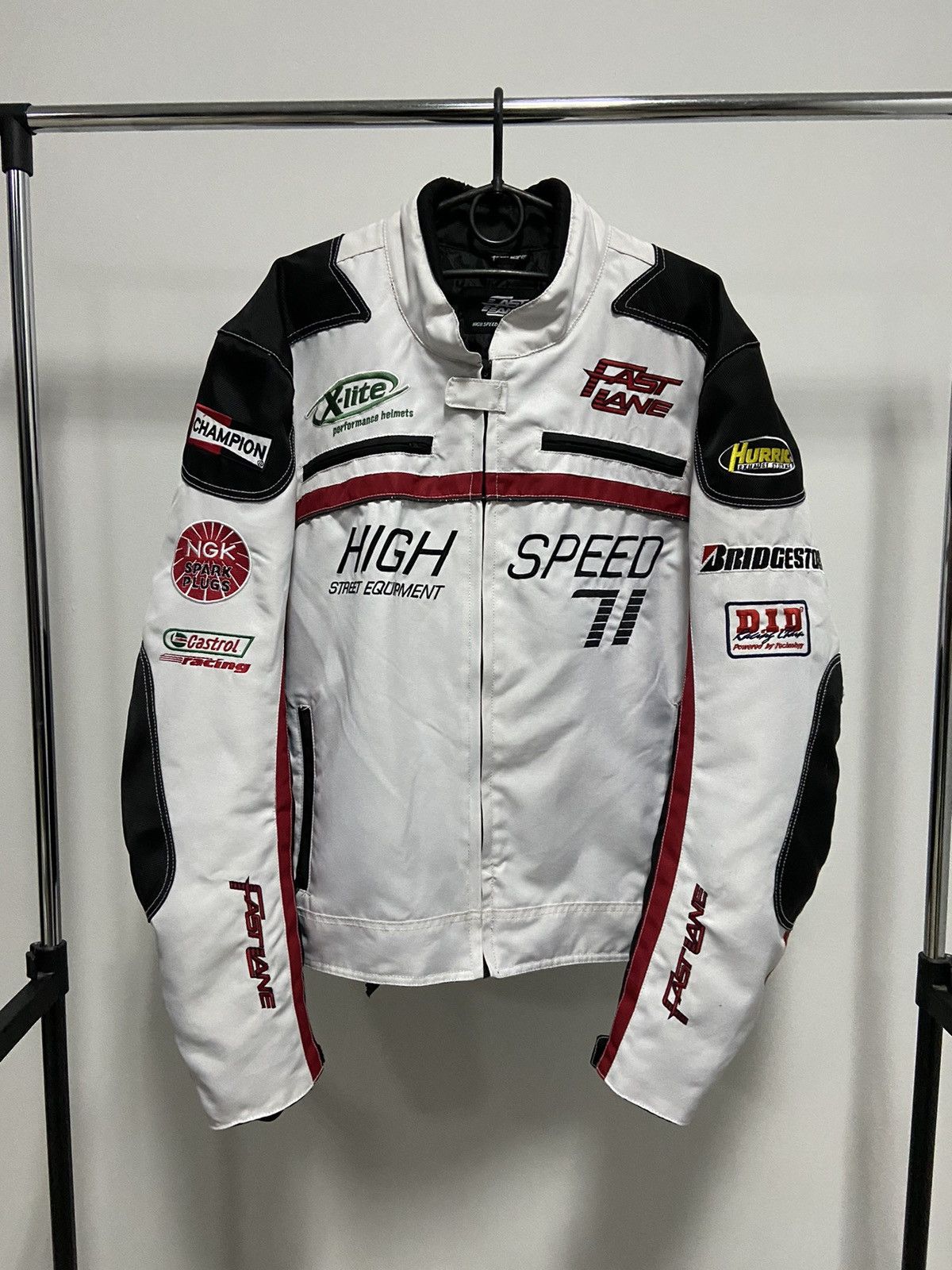 Fast lane High Speed Racing Jacket Vintage Big Logo