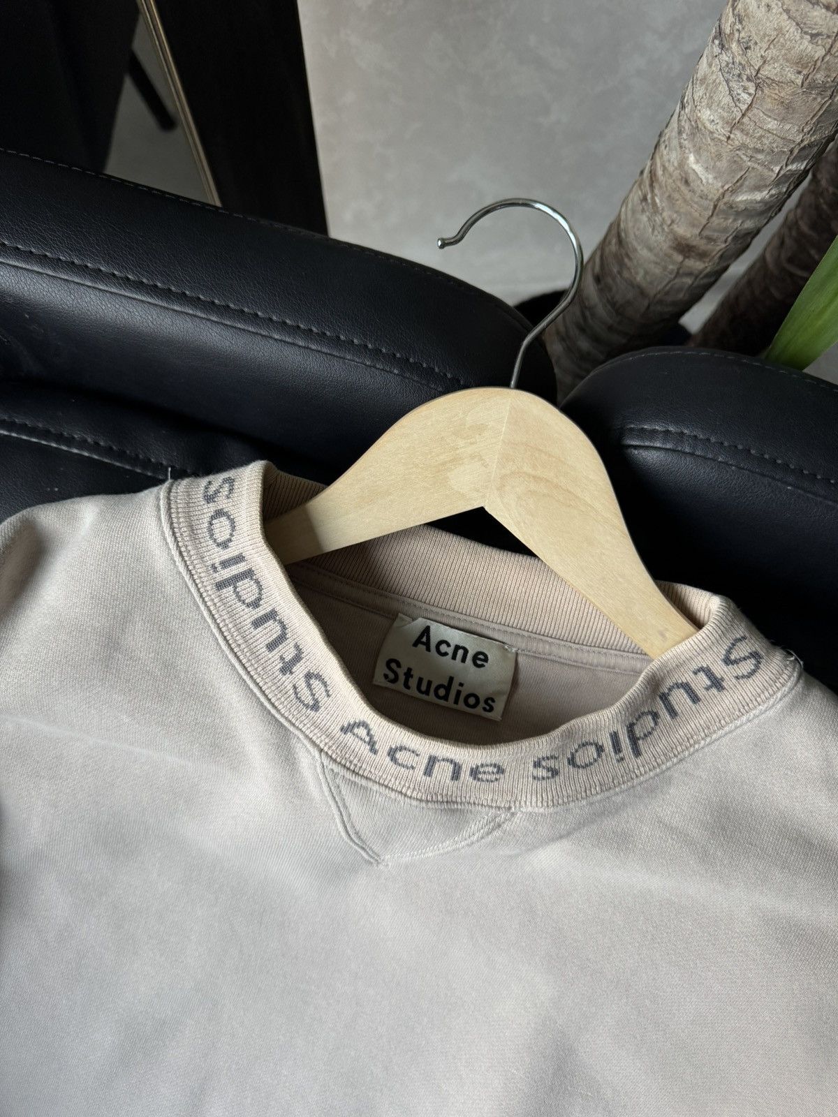 Acne Studios Acne Studios Flogho Beige Streetwear Sweatshirt Size US S / EU 44-46 / 1 - 6 Thumbnail