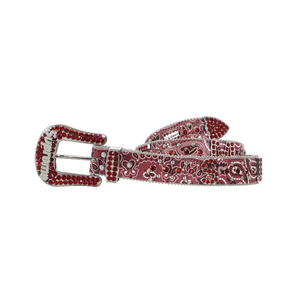 B.B. Simon In Hand Supreme BB Simon Bandana Belt Red Size: M Size 36 - 1 Thumbnail