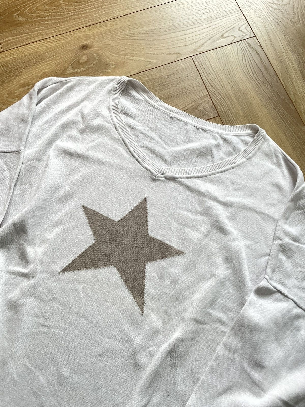 Japanese Brand × Vintage Vintage Y2k Star Sweater Jumper Avant Garde Opium Grunge 00s Size XXL / US 16-18 / IT 52-54 - 5 Thumbnail