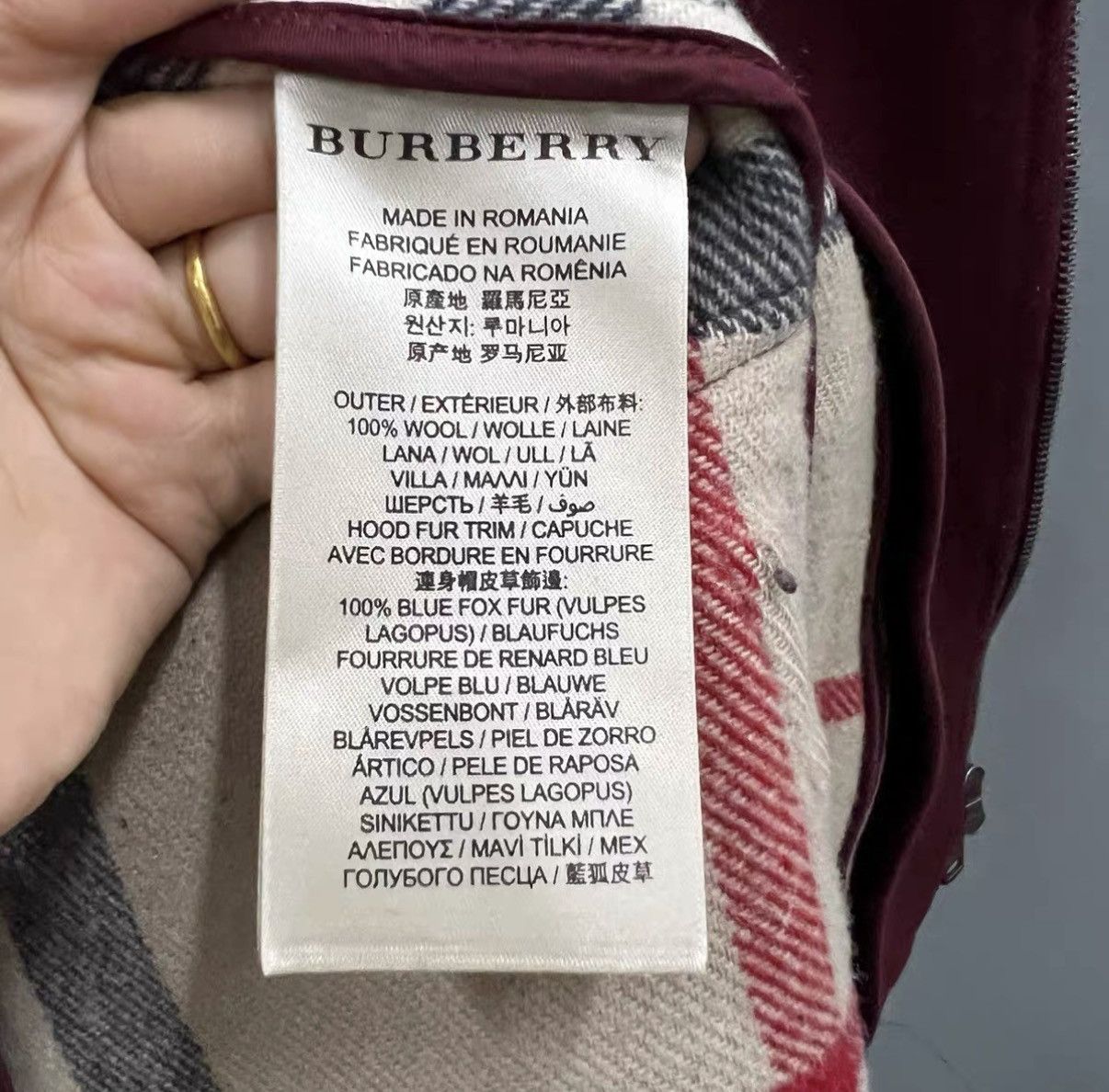 Burberry Burberry Burgundy Toggle Coat J41 Size XS / US 0-2 / IT 36-38 - 3 Thumbnail