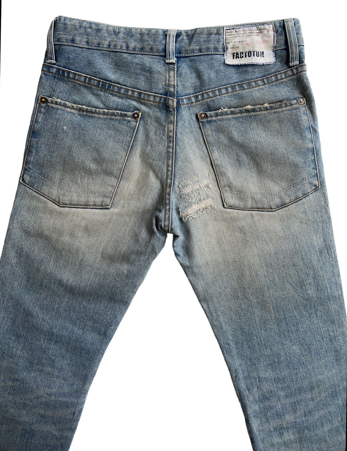 FACTOTUM Factotum Distressed Denim Size US 29 - 8 Thumbnail