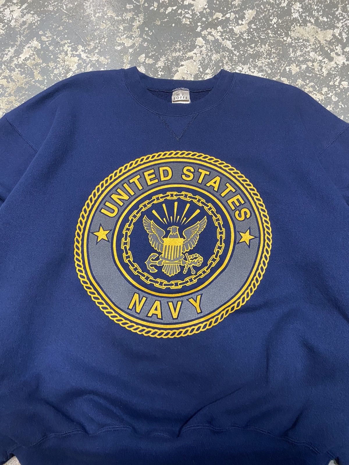 Vintage Vintage United States Navy Hoodie Sweatshirt Soffe USA Size US L / EU 52-54 / 3 - 11 Thumbnail