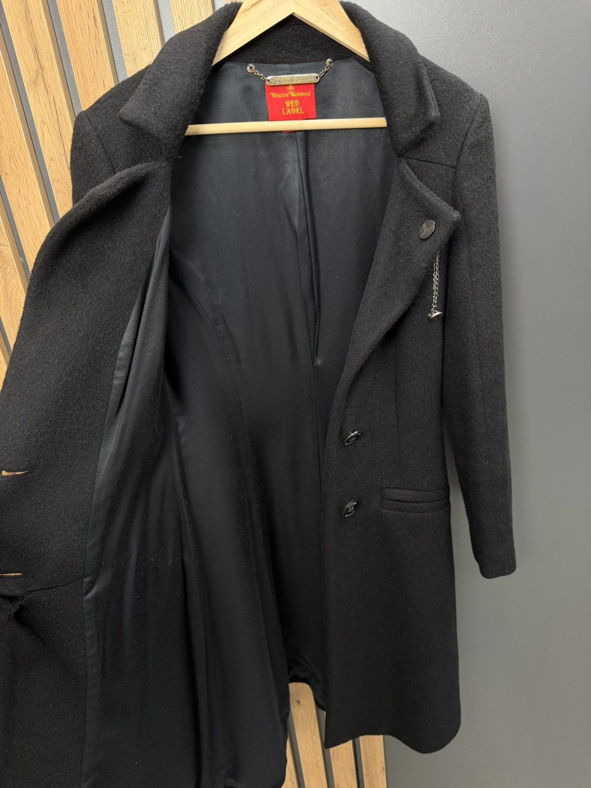 Vivienne Westwood Vivienne Westwood Red Label Black Wool Mohair Coat Size 46 Size M / US 6-8 / IT 42-44 - 13 Thumbnail