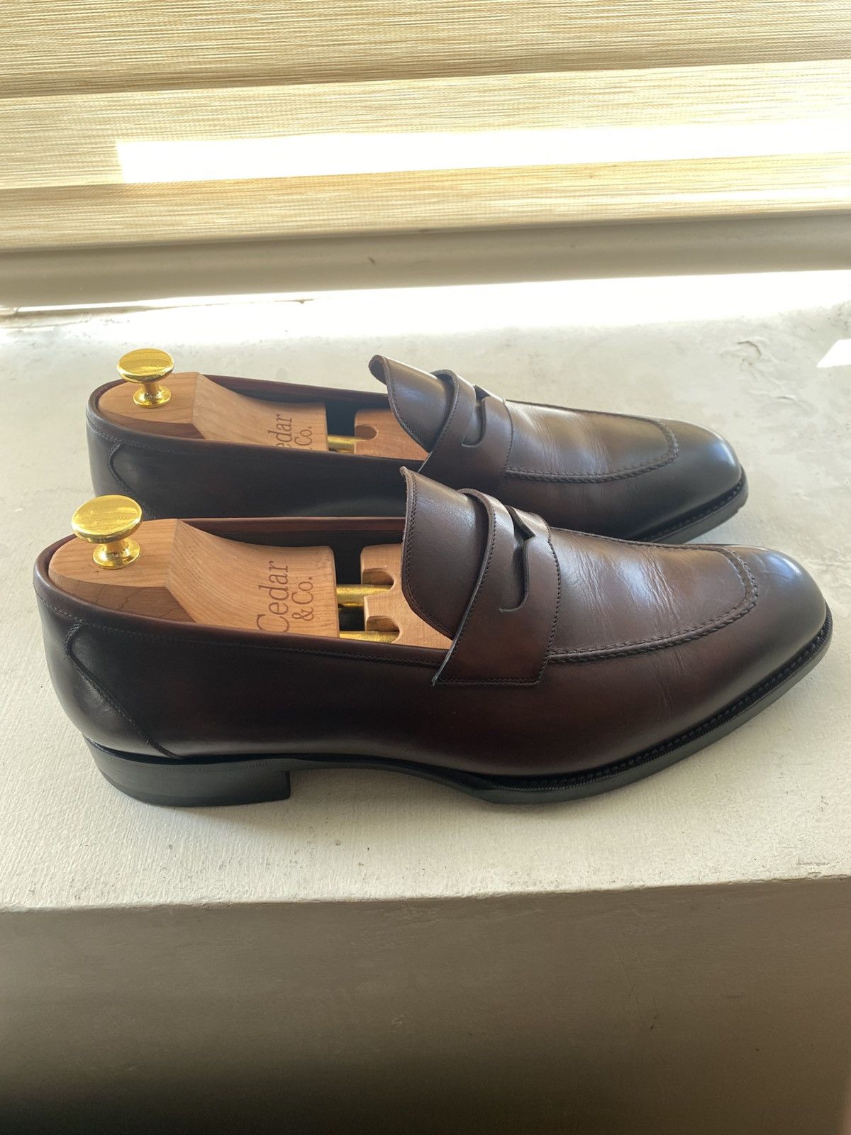 Tom Ford TOM FORD - Wessex Leather Penny Loafers - Dark brown Size US 9.5 / EU 42-43 - 4 Thumbnail