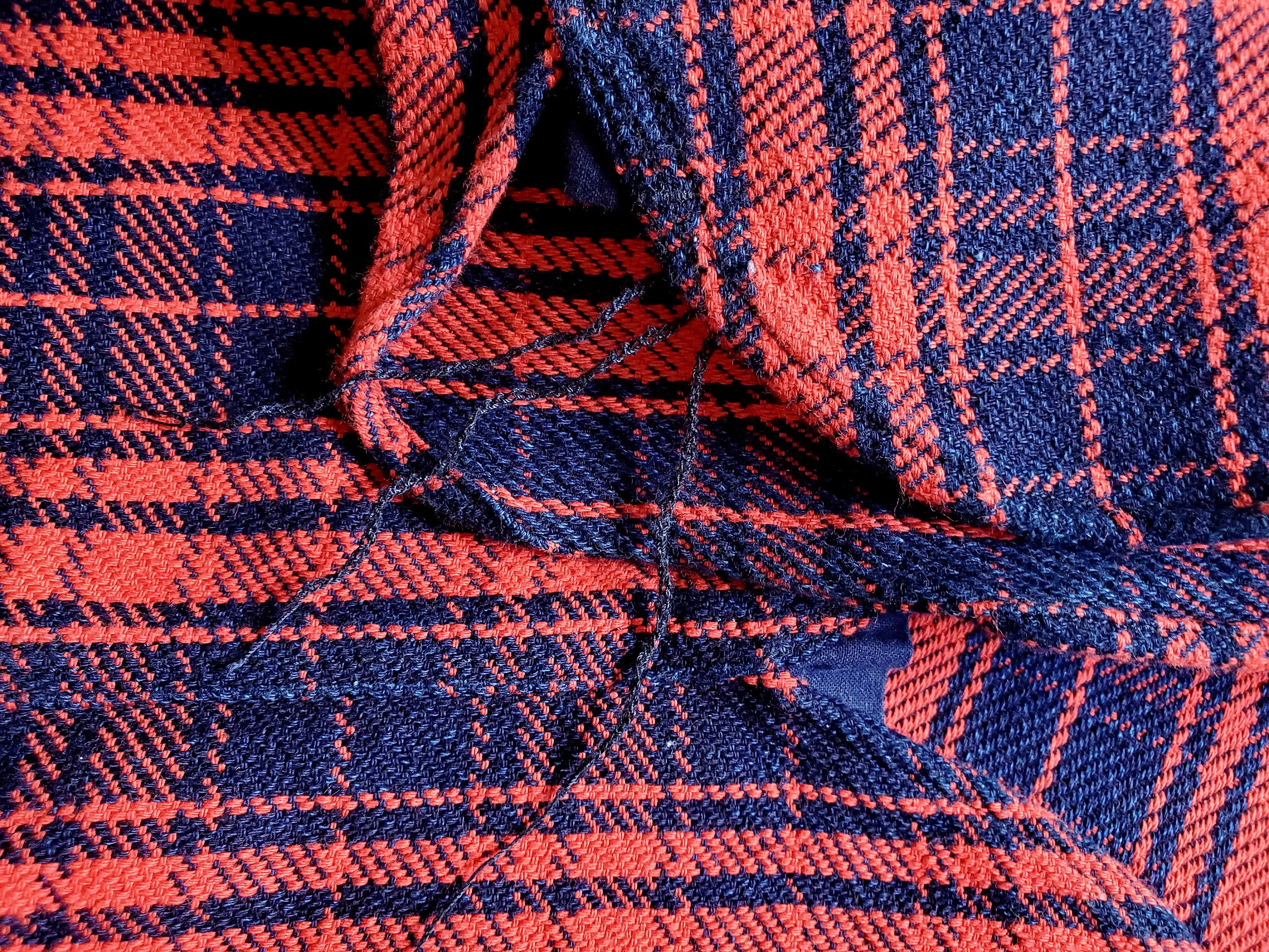 Samurai Jeans SIN16-01 Rope Dyed Indigo & Vermillion Flannel Size US L / EU 52-54 / 3 - 11 Thumbnail