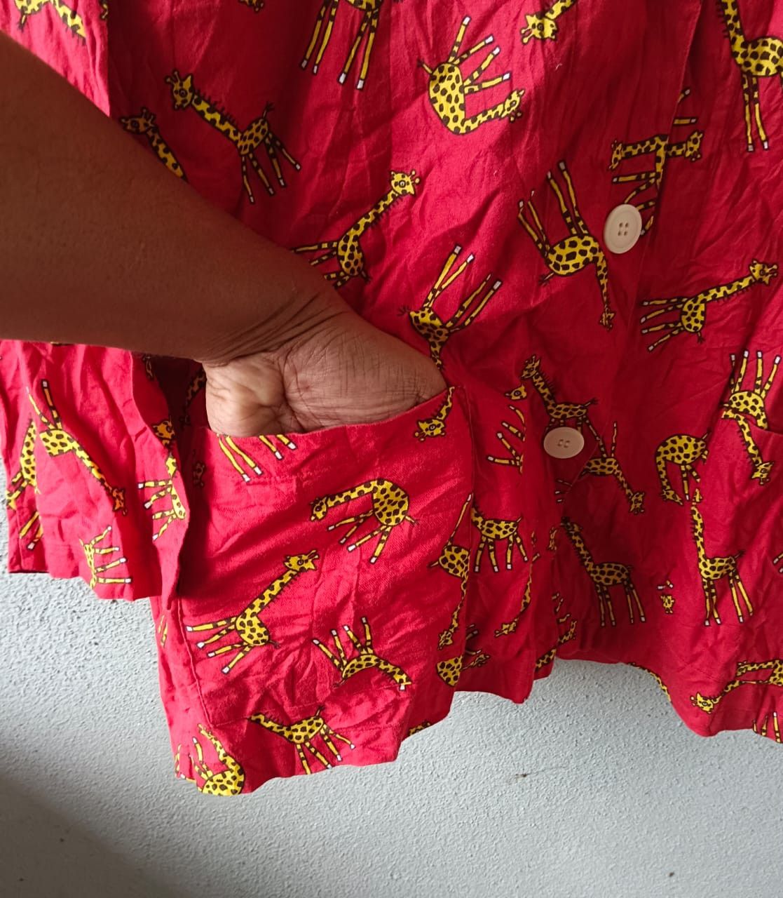 GU × Japanese Brand Guu Guu Shirt Giraffe Pattern Size M Made in Japan Size US M / EU 48-50 / 2 - 4 Thumbnail