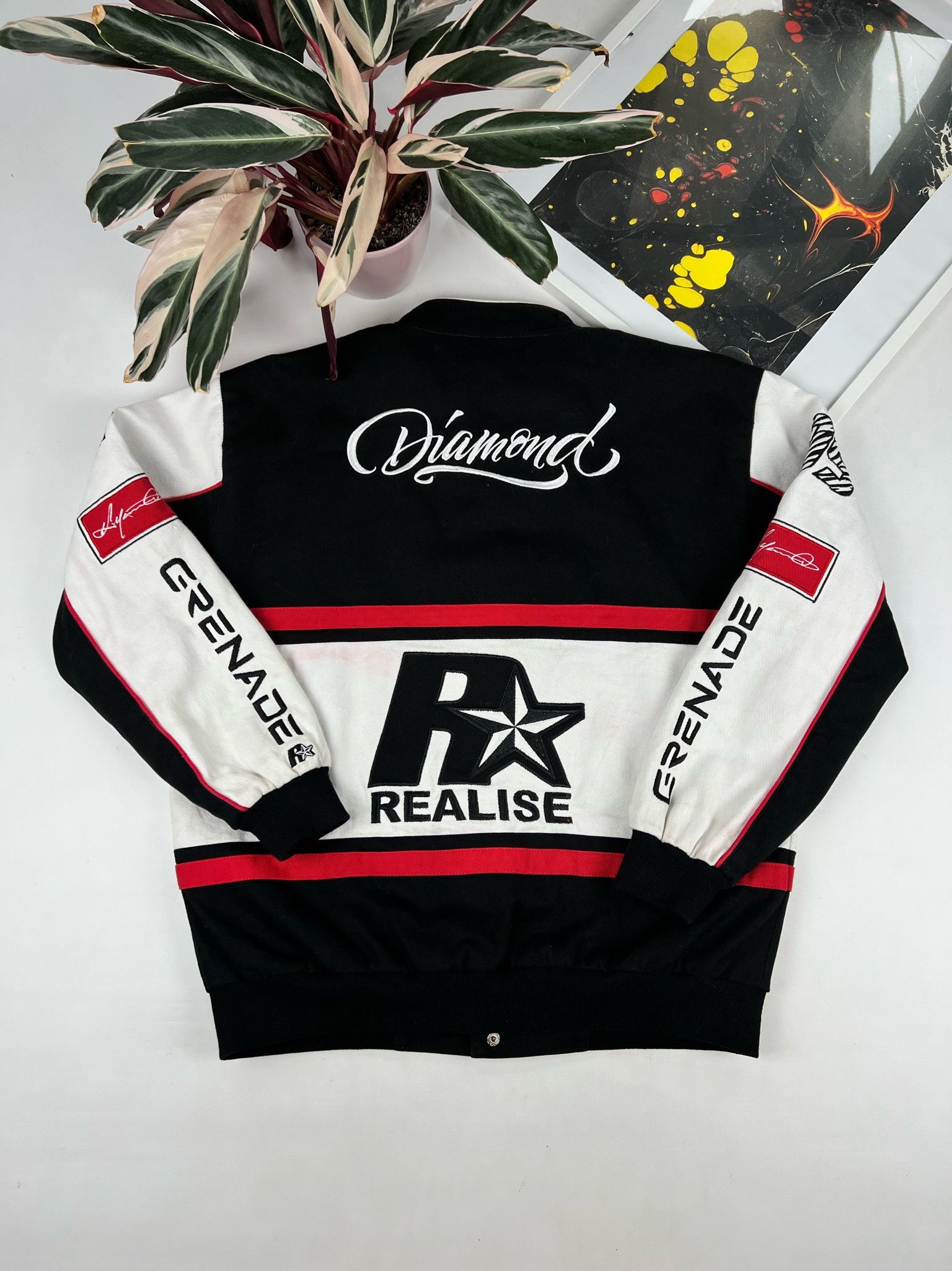 Vintage VERY RARE VINTAGE RACING JACKET bomber Size US S / EU 44-46 / 1 - 2 Thumbnail
