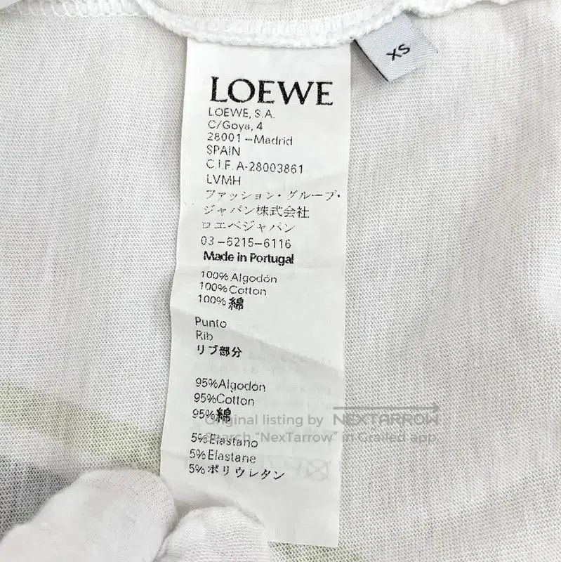 Loewe Loewe White Cotton Women’s T-Shirt . Size XS / US 0-2 / IT 36-38 - 6 Thumbnail
