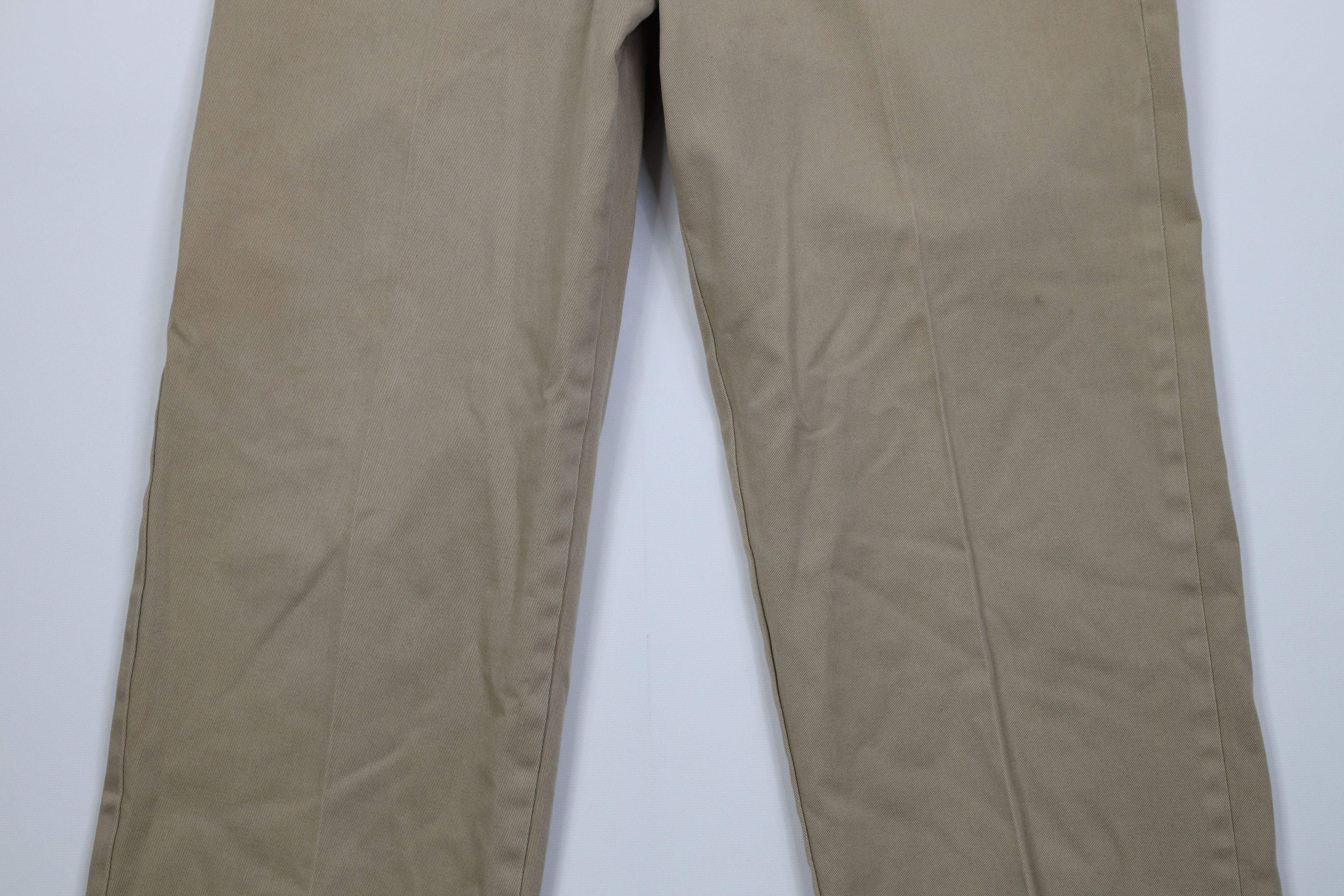 Dickies Vintage 70s Dickies Wide Leg Twill Pants Workwear Beige USA Size US 34 / EU 50 - 3 Thumbnail