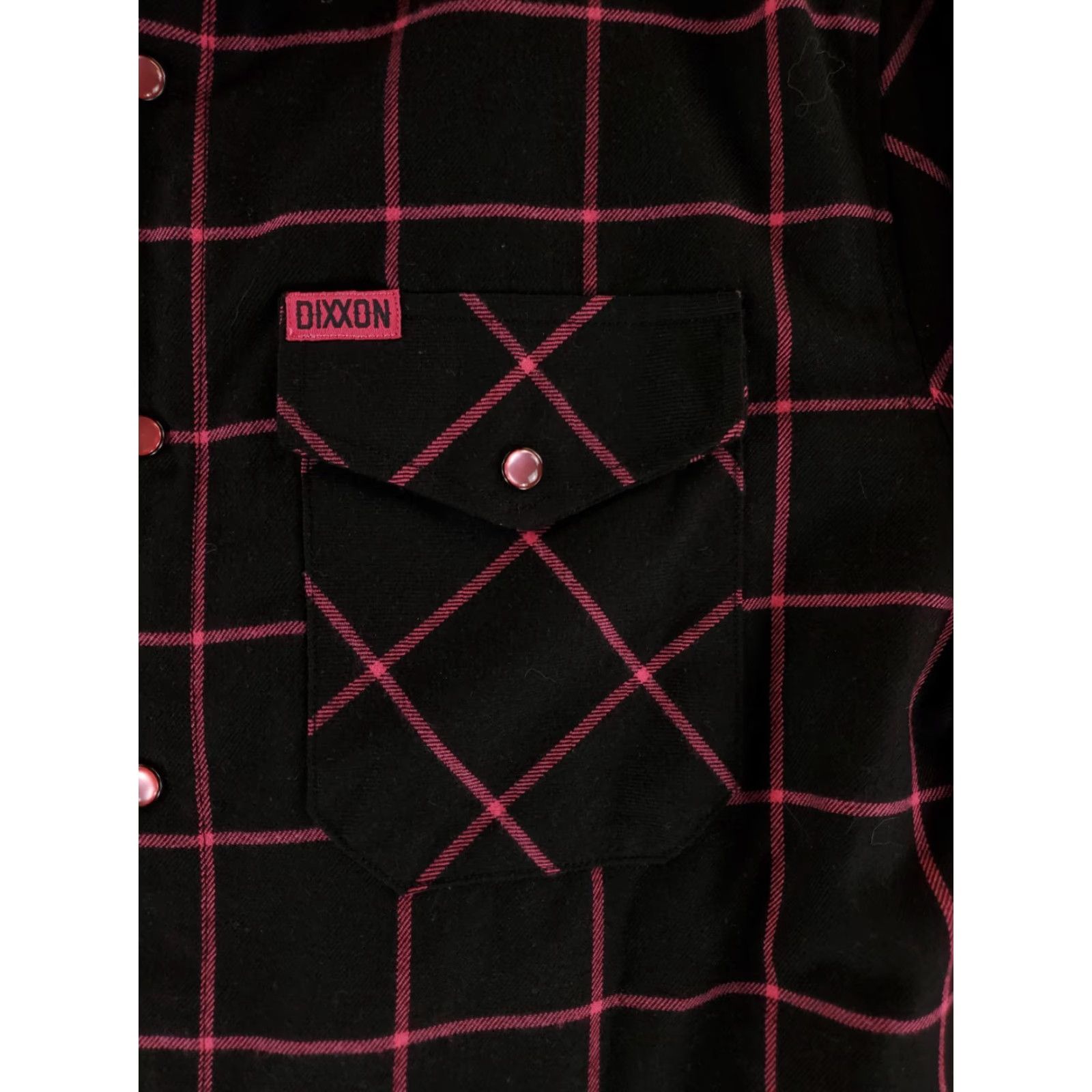 CO Dixxon Flannel Co Hope Button Down Shirt Plaid Black Pink Long Sleeve Mens M Size US M / EU 48-50 / 2 - 2 Thumbnail