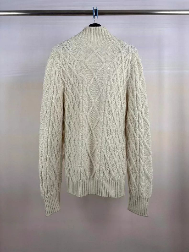Dior Beige CD Monogram Cashmere Sweater-2505 Size US S / EU 44-46 / 1 - 2 Thumbnail