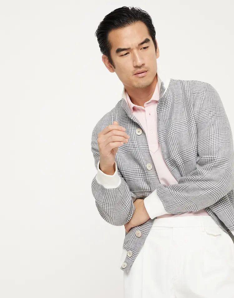 Brunello Cucinelli o1w1db10725 Jacket in Grey Size US M / EU 48-50 / 2 - 2 Thumbnail