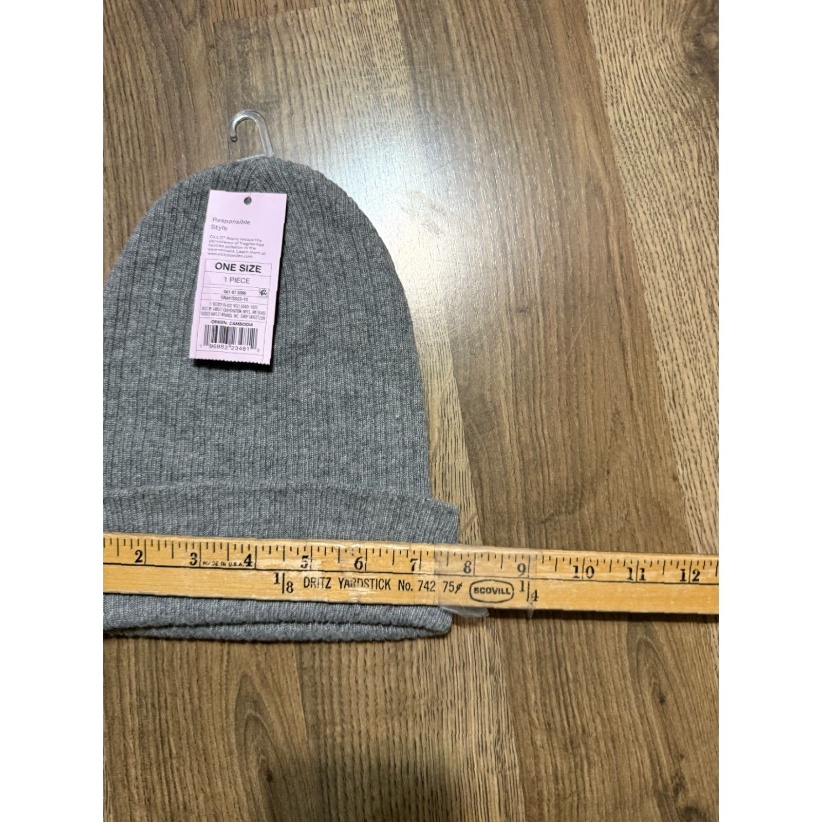 Vintage Wild Fable Hats Winter Cap Gray One Size New with Tag Beanie Womens Knit Polyester Stretch Modern Casual Adjustable Boy? Size ONE SIZE - 5 Thumbnail