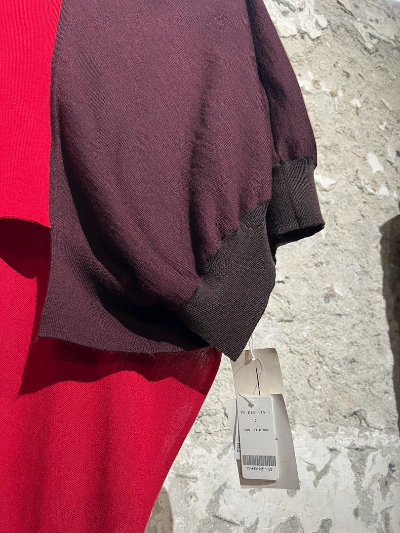 Y's Y's Color-block irregular wool pullover Cape sweater Size US M / EU 48-50 / 2 - 6 Thumbnail