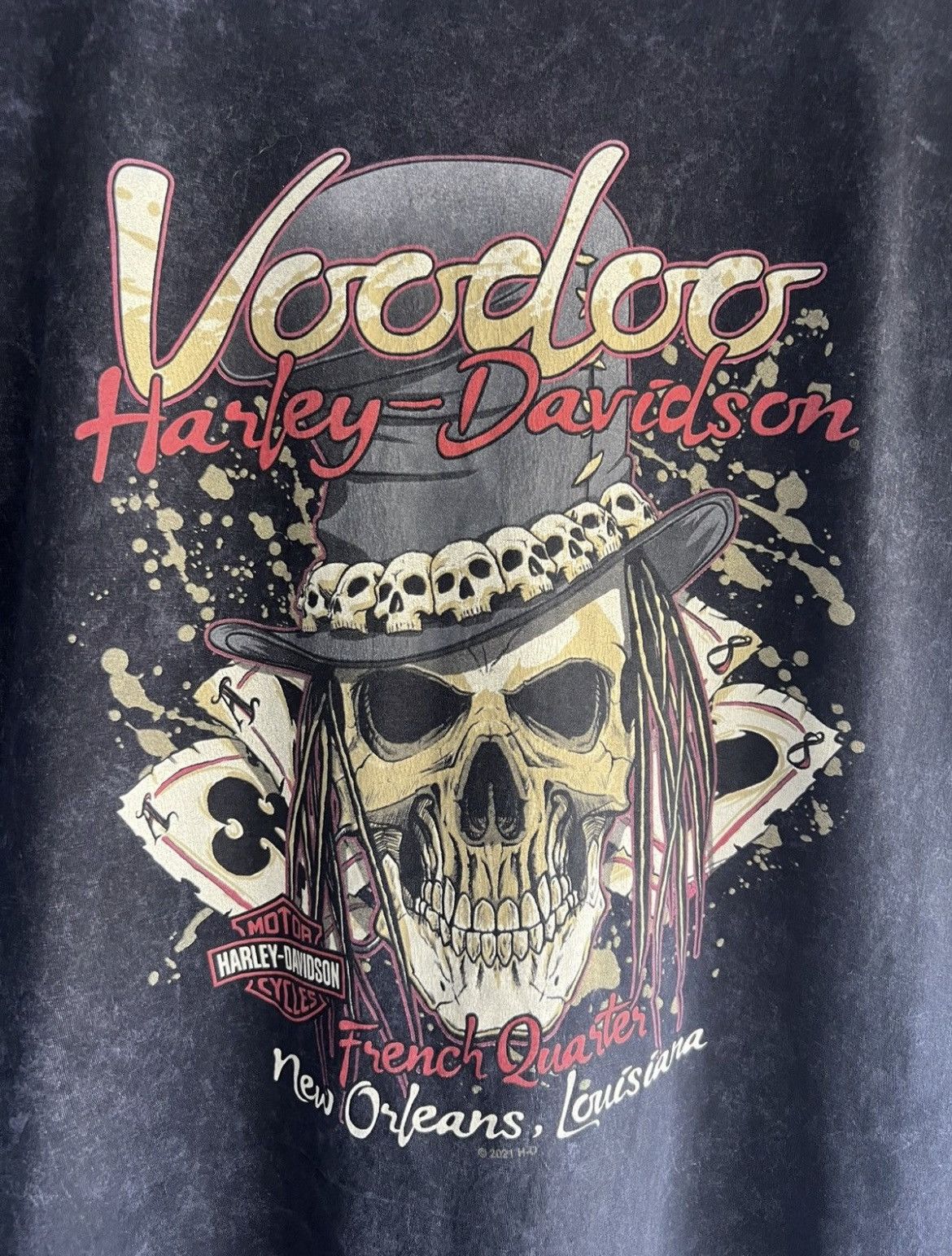 Harley Davidson 🔥Rare Voodoo Harley Davidson Sleeveless Tee Size US XL / EU 56 / 4 - 6 Thumbnail