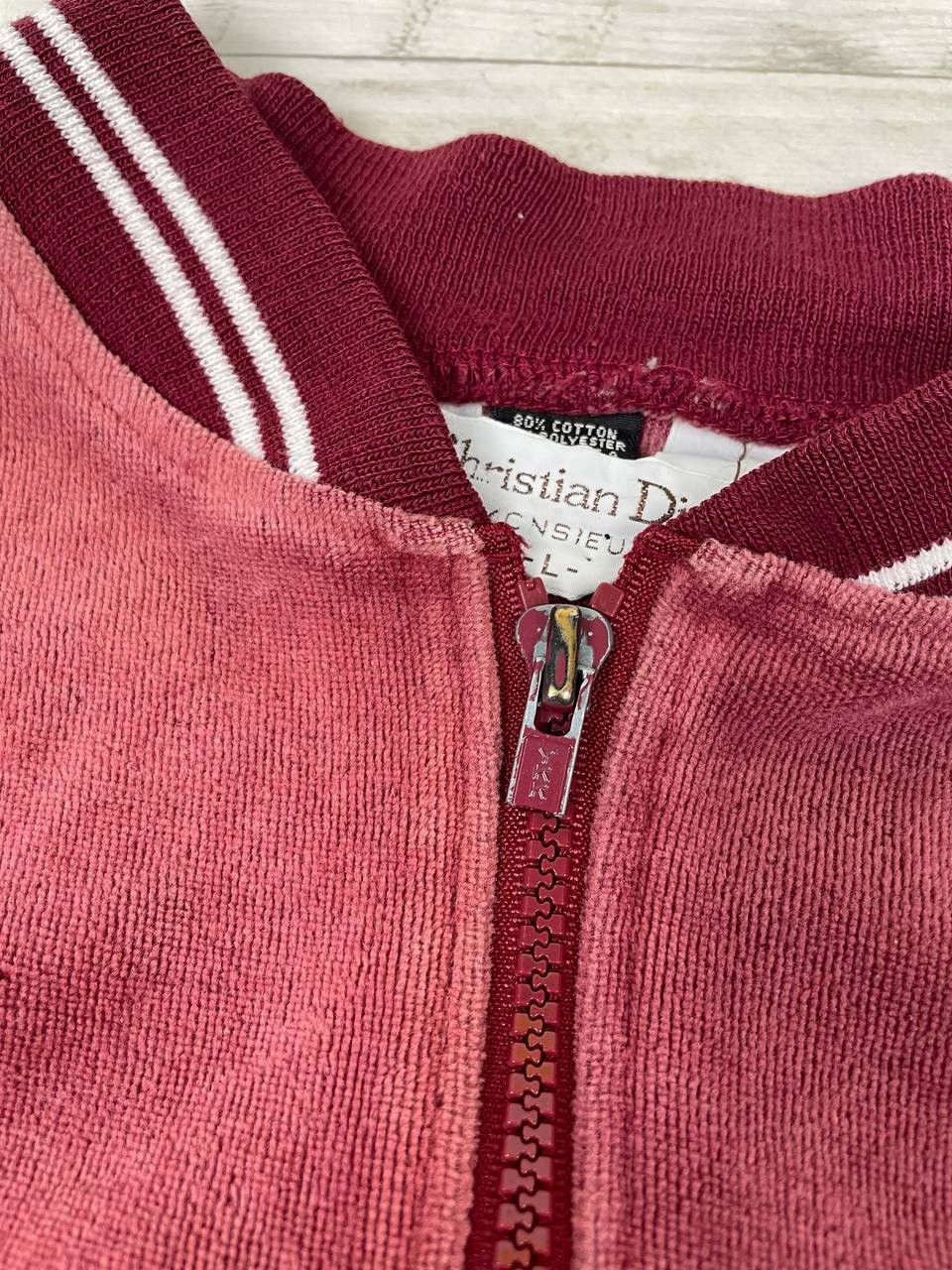 Christian Dior Monsieur Vintage Christian Dior Monsieur Velour Zip Up Jacket 1980s Size US L / EU 52-54 / 3 - 7 Thumbnail