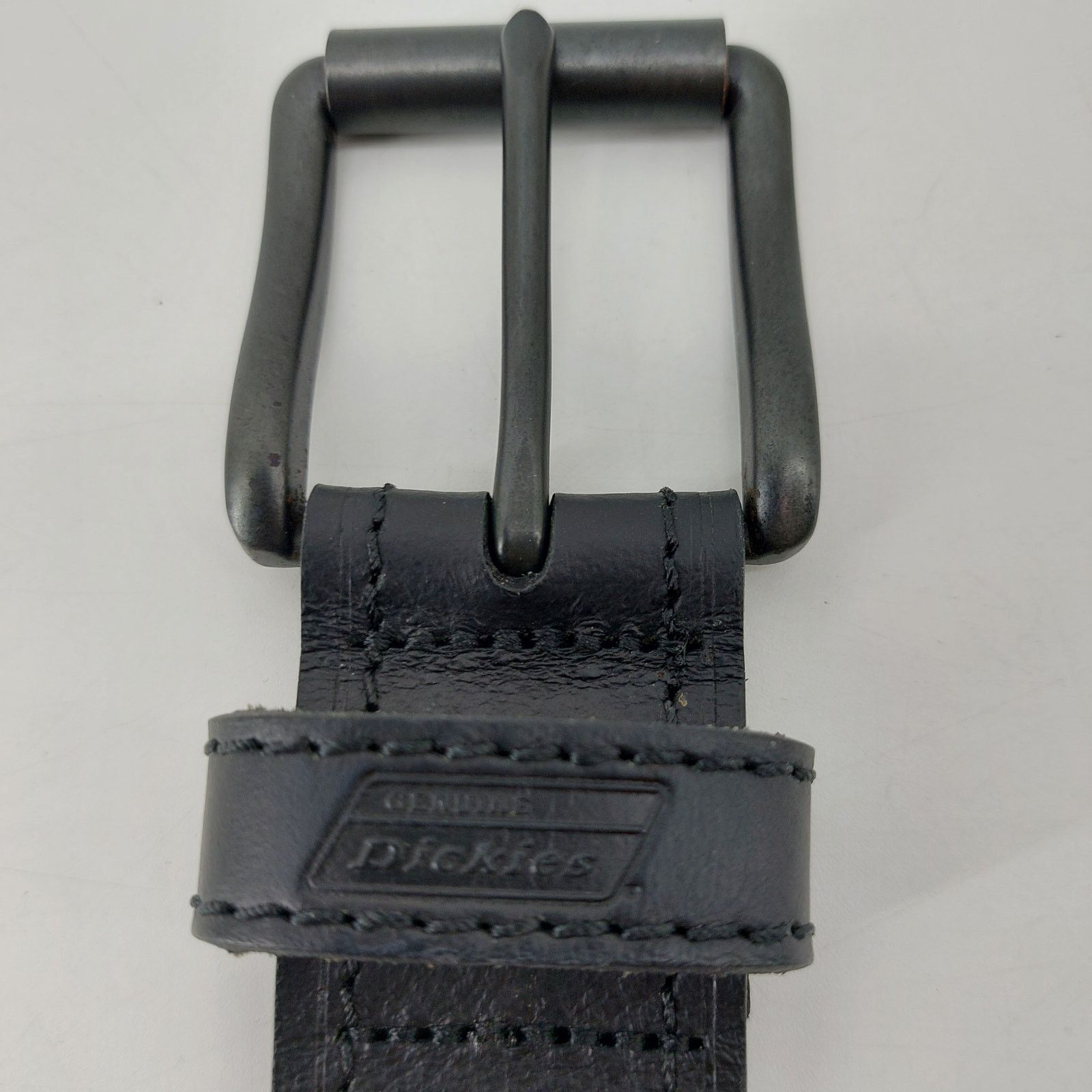Dickies Dickies Black Men's Leather Belt Size 36 Workwear Streetwear Size 36 - 11 Thumbnail