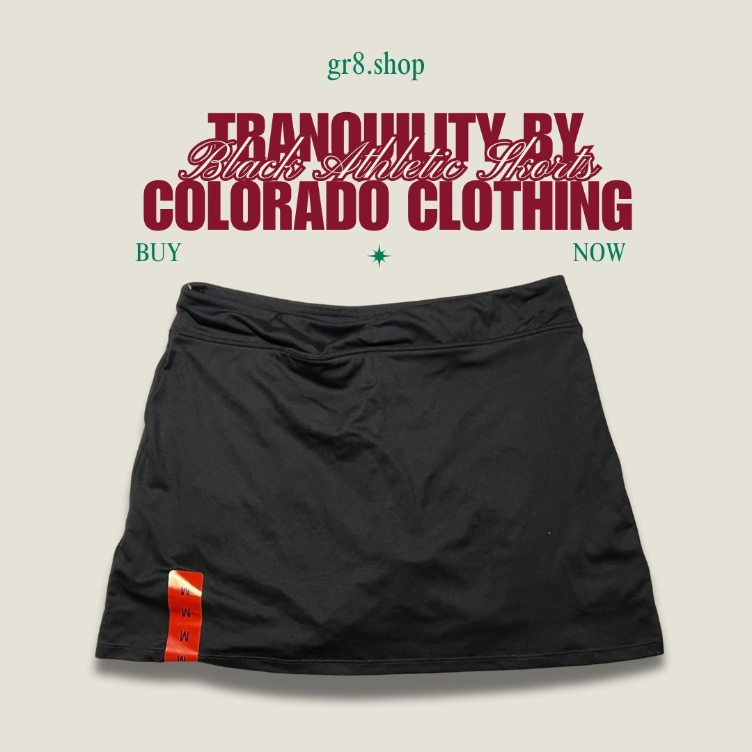 Other Tranquility By Colorado Clothing Womens Black Athletic Skort Size 31" - 1 Thumbnail