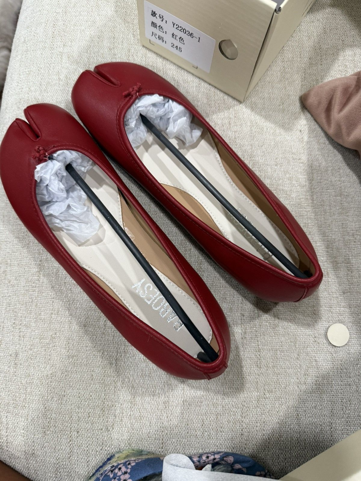 Tabi Footwear red tabi flats womens 8 Size US 8 / IT 38 - 3 Thumbnail