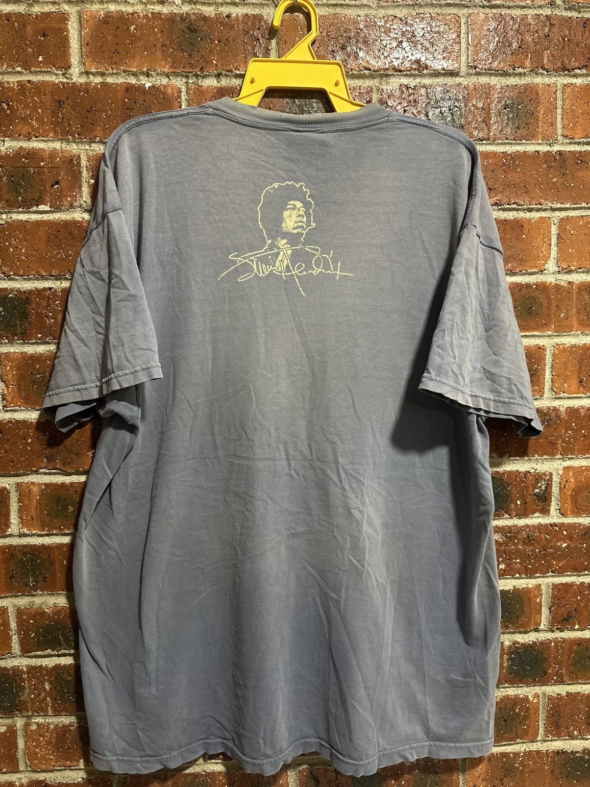 Band Tees Thrashed Vintage Jimi Hendrix Sun Faded Tee Size US XXL / EU 58 / 5 - 8 Thumbnail