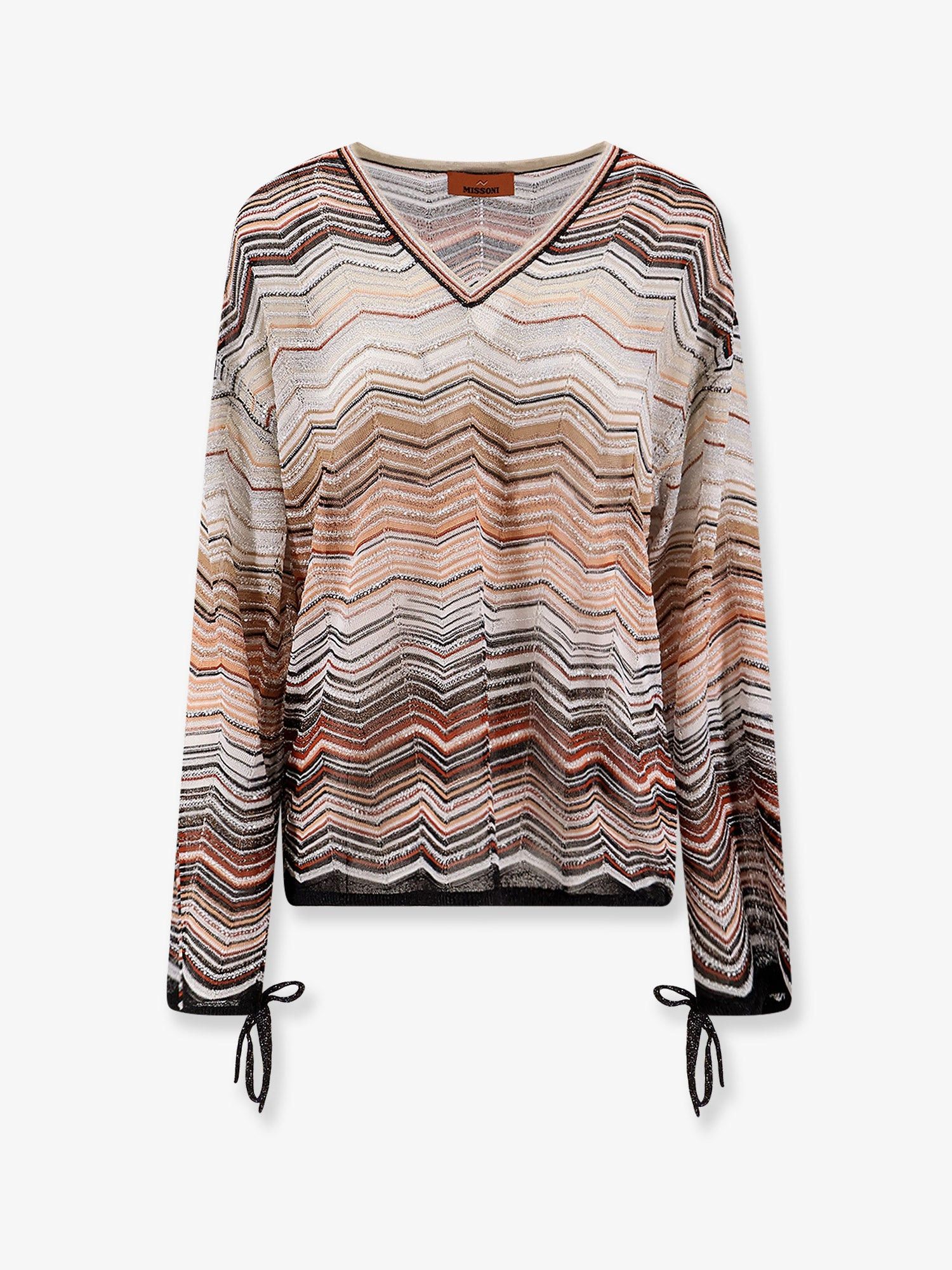 Missoni Multicolor Viscose And Metallic Fiber Sweater Size L / US 10 / IT 46 - 1 Thumbnail