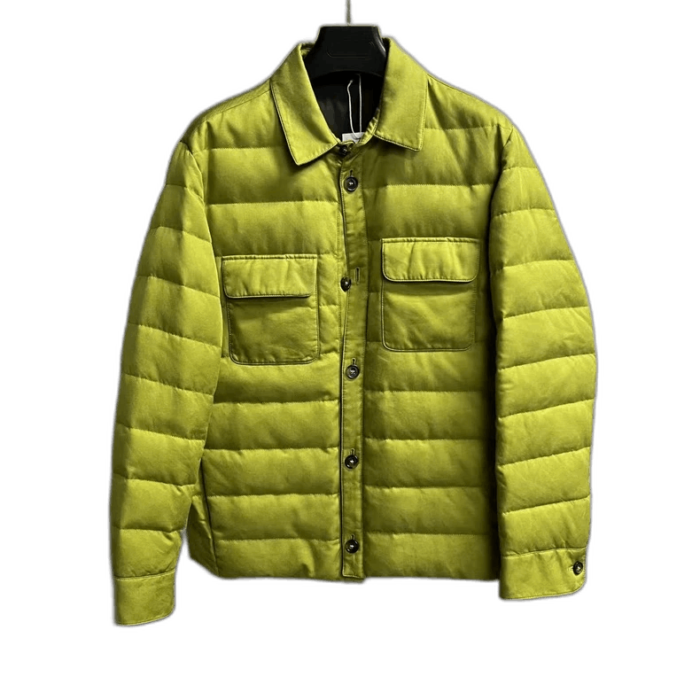 Moncler Loro Piana Green Silk Waterproof Down Jacket Size US M / EU 48-50 / 2 - 1 Thumbnail