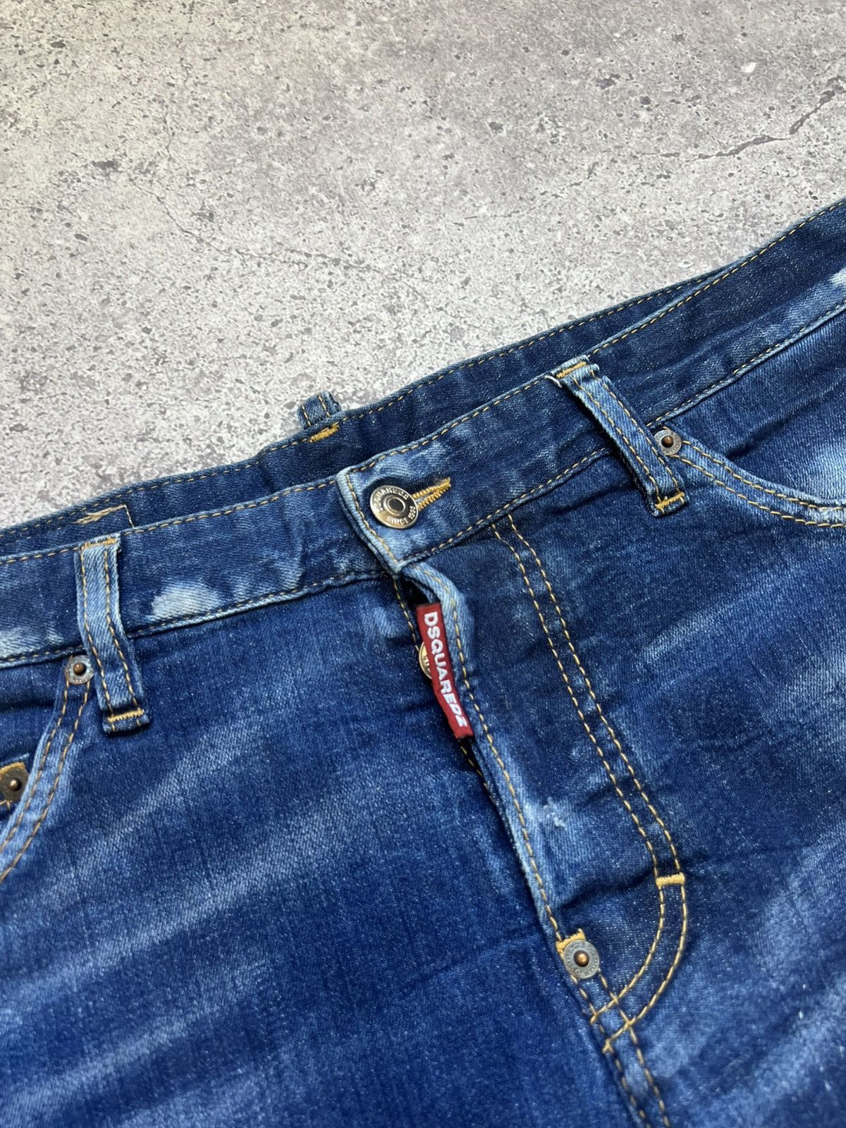 Dsquared2 Dsquared2 Men's Distressed Denim Sexy Twist Jeans Casual Size US 32 / EU 48 - 6 Thumbnail