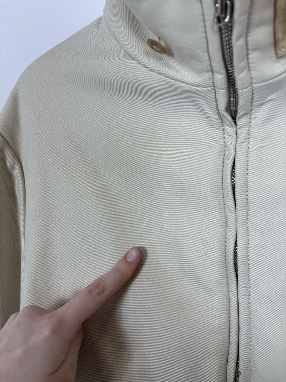 Alfred Dunhill Dunhill Men’s 2 in 1 Insulated Beige Collared Zip Up Jacket Size US M / EU 48-50 / 2 - 11 Thumbnail