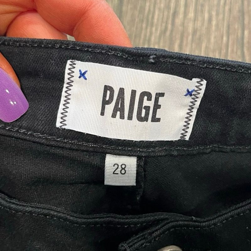 Paige Paige Verdugo Ultra Skinny Jeans Mid-Rise Black Size 28 Size 28" / US 6 / IT 42 - 7 Thumbnail
