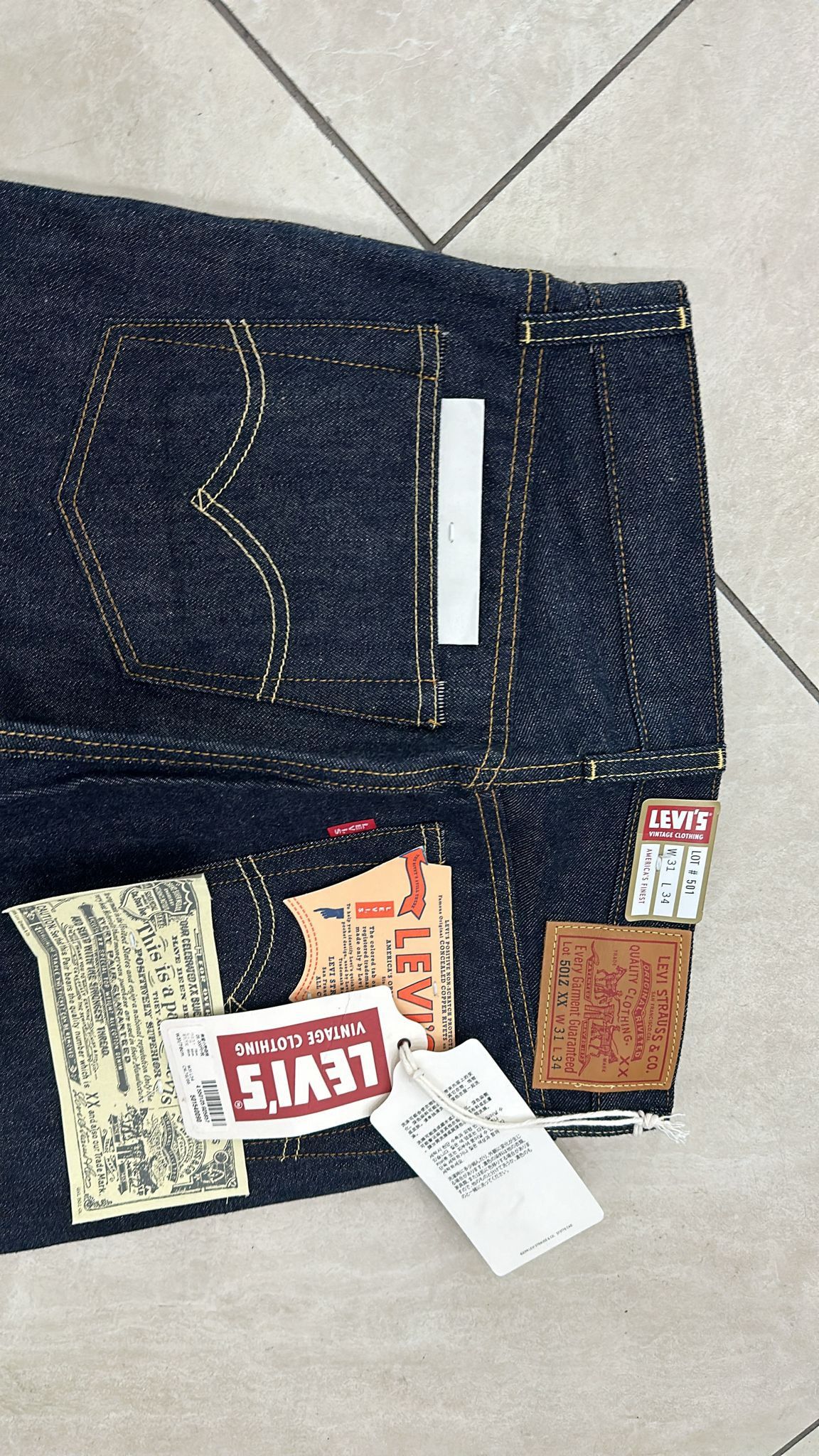 Levi's Vintage Clothing LVC Levi's Vintage Clothing 1954 501XX BigE Selvedge Jeans Size US 31 - 4 Thumbnail