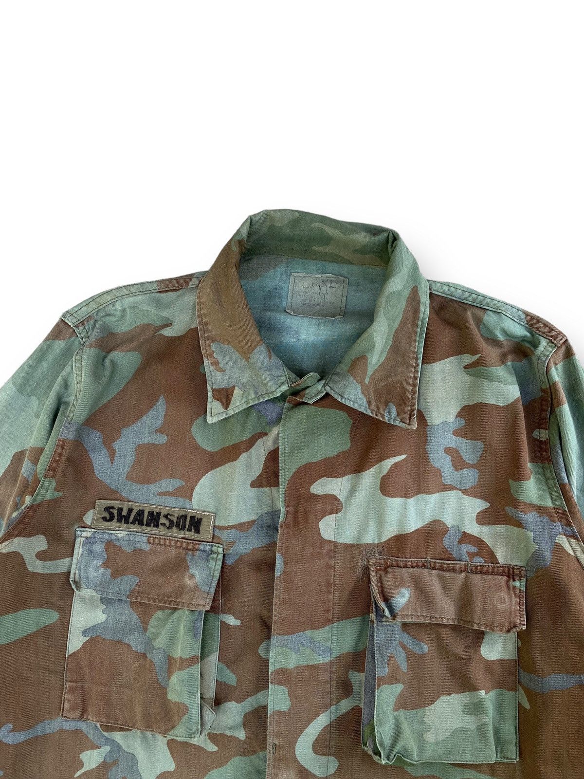 Vintage Vintage Camo Jacket Army Military. #D2 Size US XL / EU 56 / 4 - 2 Thumbnail