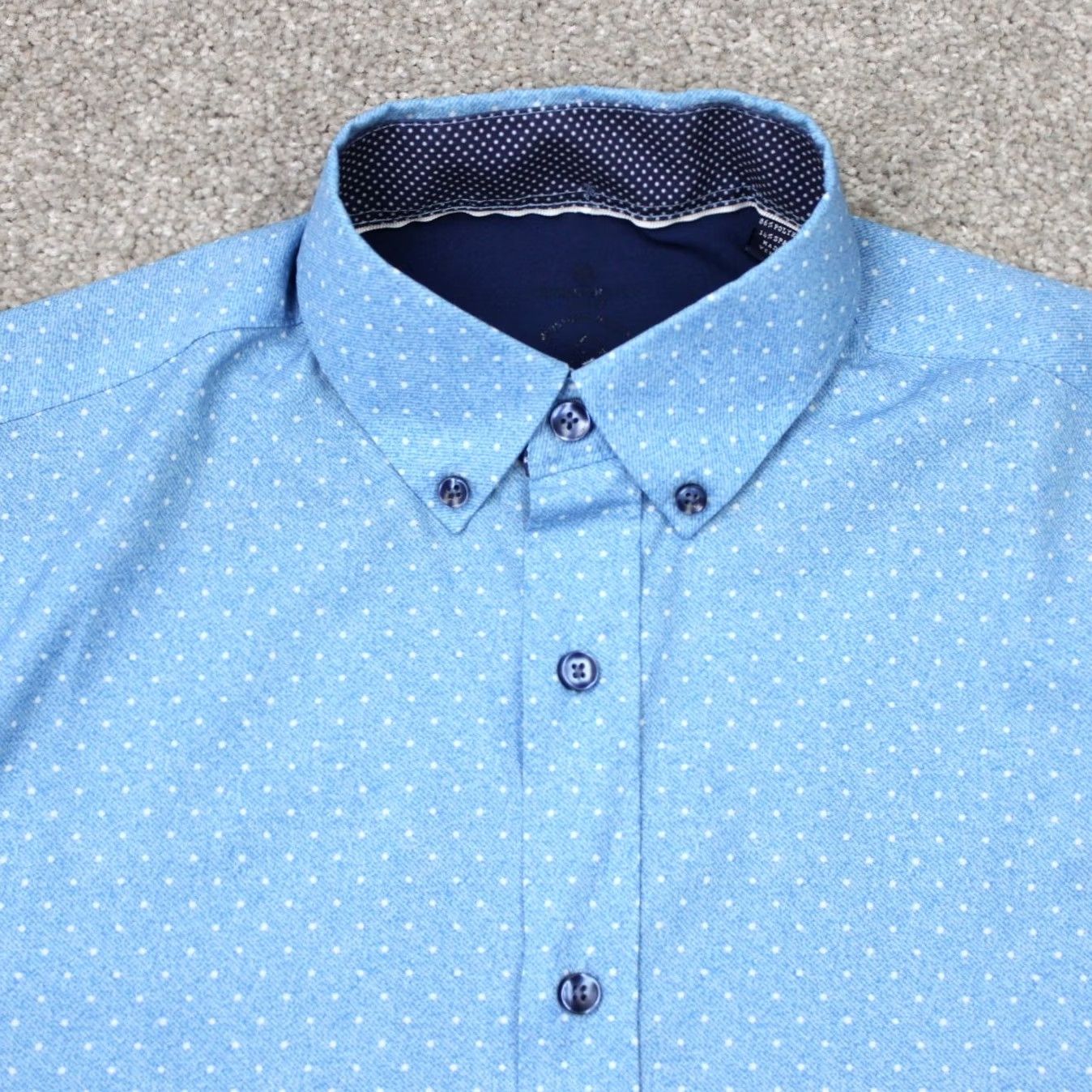 Vintage Construct Shirt Mens Small Blue Geometric Button-Up Long Sleeve 90s Vintage Style Shirt Mens Small Blue Geometric 90s Theme Shirt Size US S / EU 44-46 / 1 - 4 Thumbnail