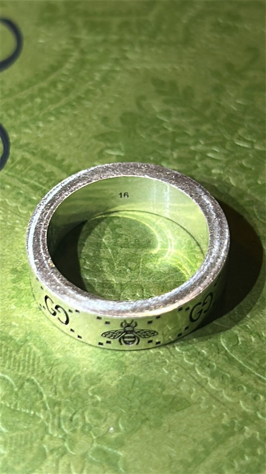 Gucci Gucci Signature 6MM Silver 925 Semi Shiny Ring Size ONE SIZE - 3 Thumbnail