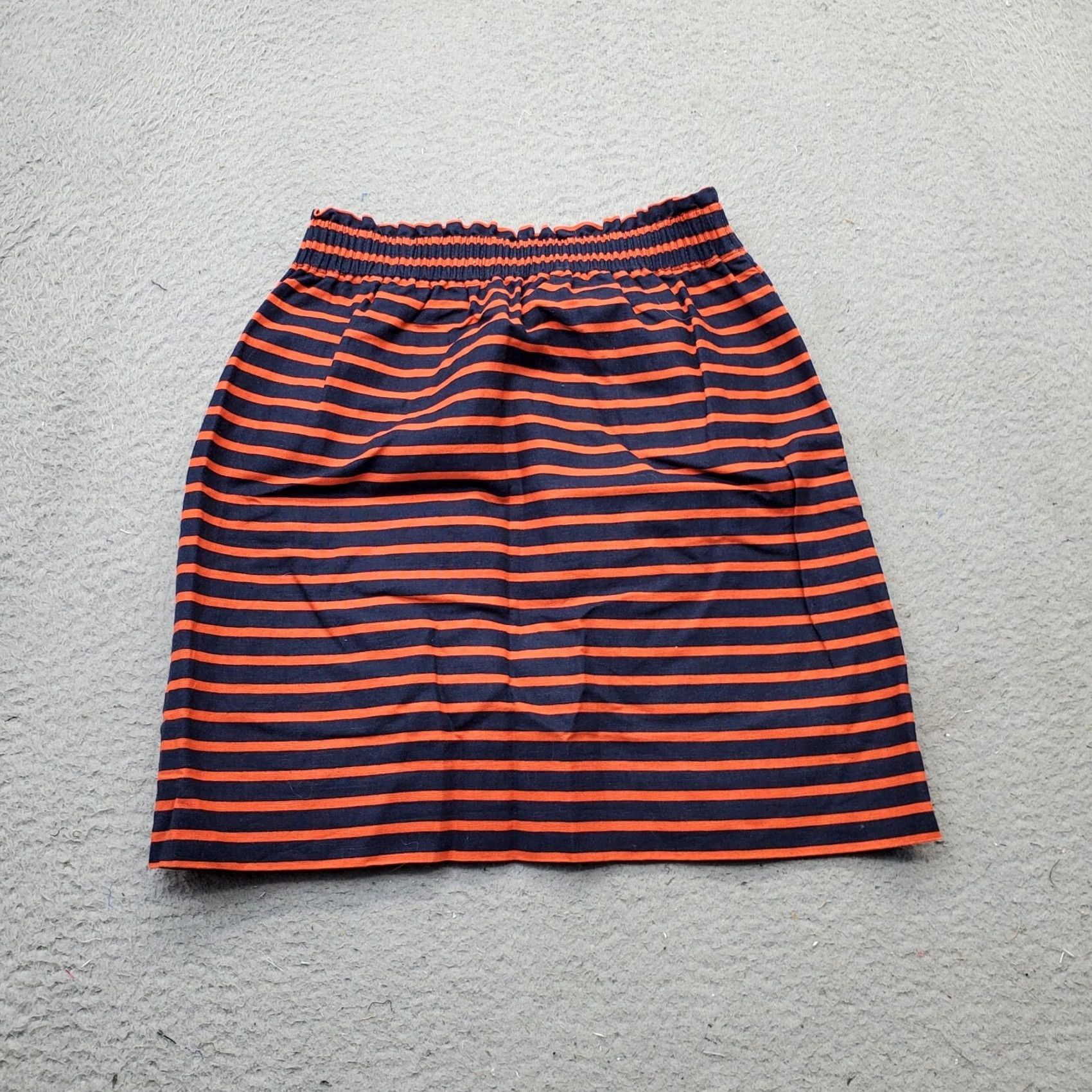 J.Crew J.CREW Skirt Womens 00 A-Line Striped Linen Lined Elastic Waist - Multicolor, Short, Size 00 Women Size 24" / US 00 / IT 34 - 2 Thumbnail