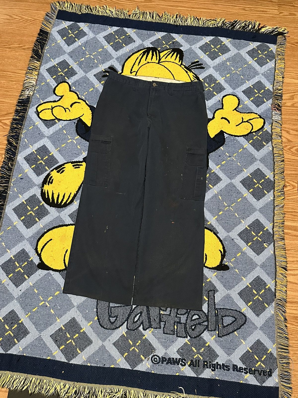 Dickies Vintage Essential Thrashed Dickies Baggy Cargo Skate Pants Size US 34 / EU 50 - 1 Thumbnail