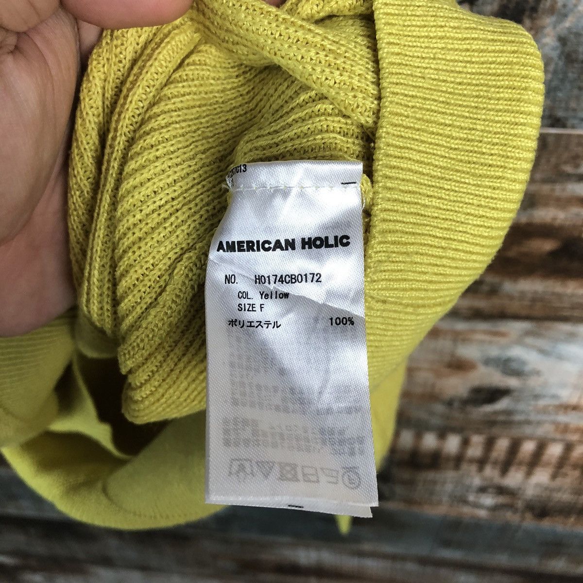 Homespun Knitwear × Japanese Brand American Holic Yellow Knitwear #A1777 Size M / US 6-8 / IT 42-44 - 11 Thumbnail
