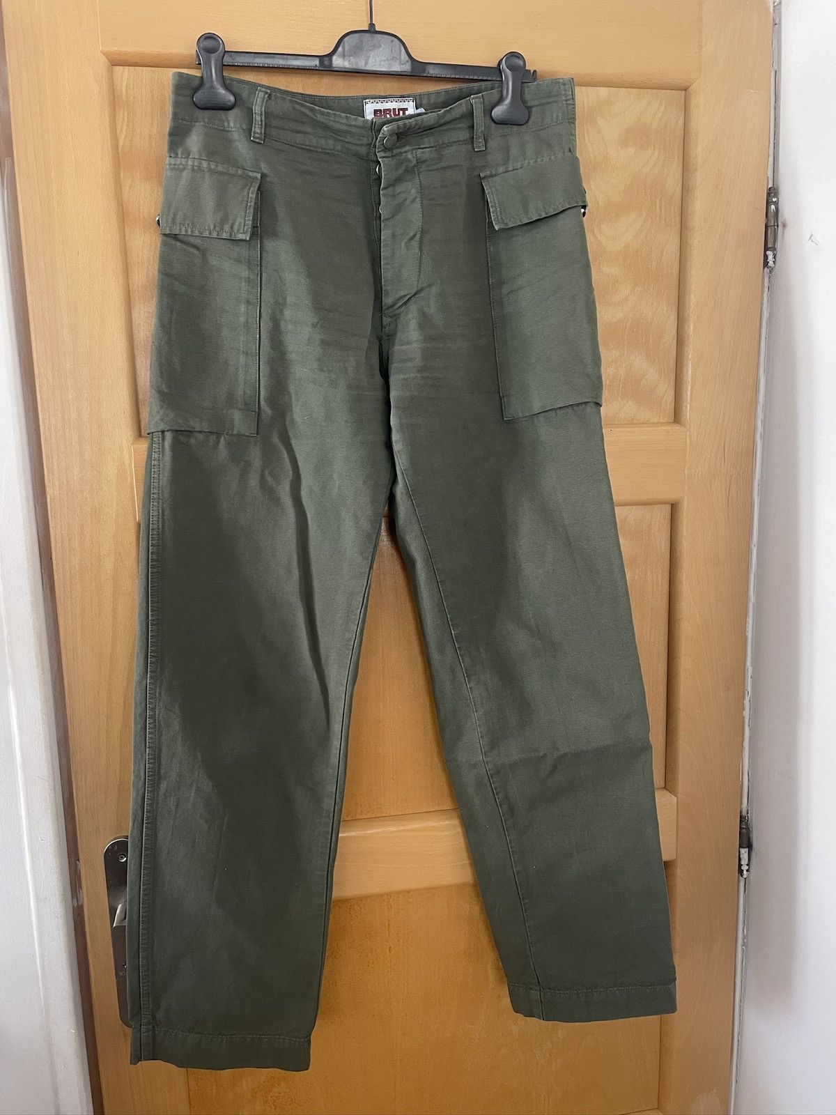 image of Brut Archive Pant Cargo Brut Gordon in Olive Canvas, Men's (Size 32)