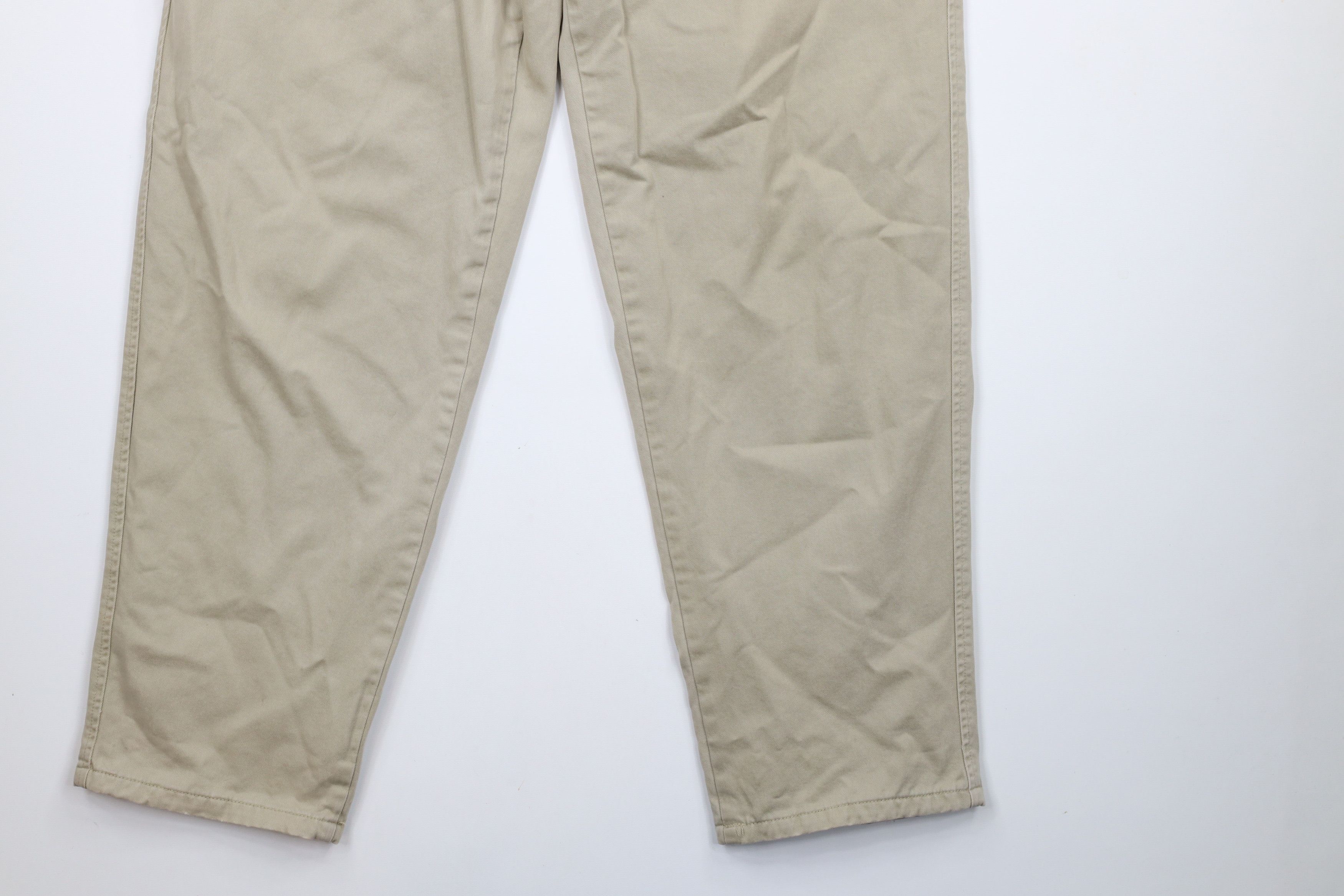Gap Vintage Y2K Gap Flannel Lined Chino Pants Beige 32x32 Size US 32 / EU 48 - 5 Thumbnail