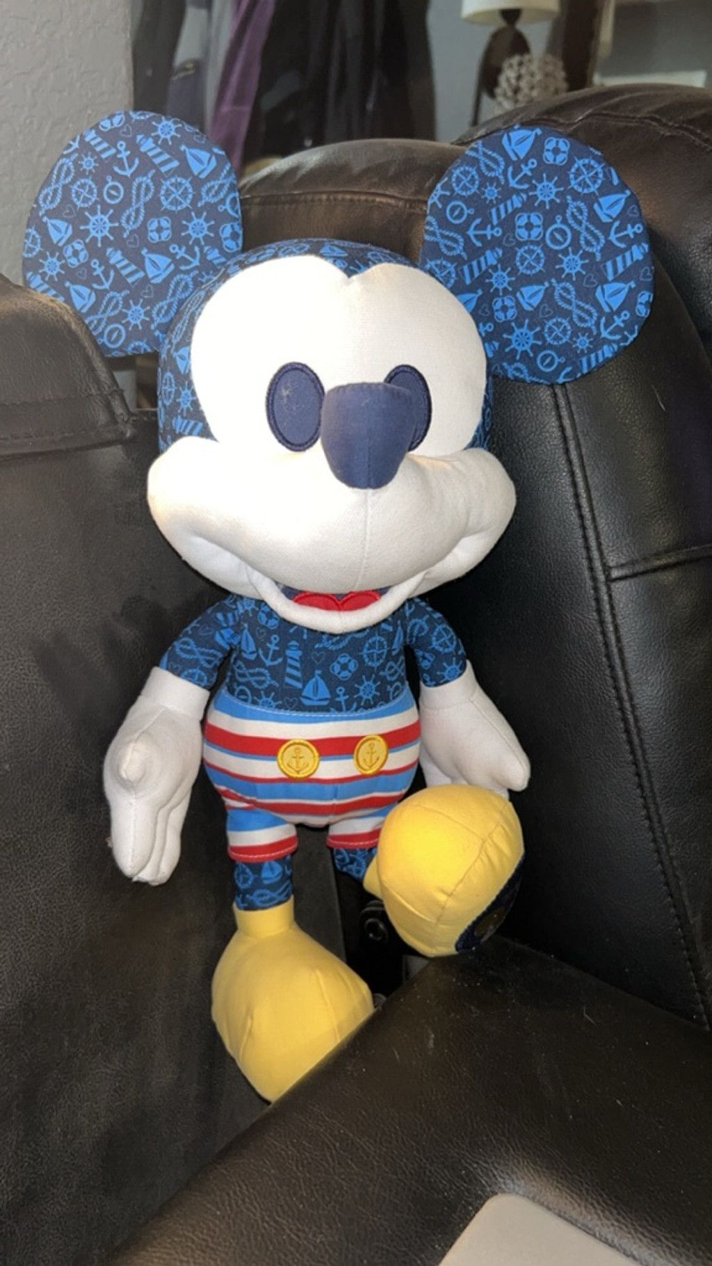 Disney Boys Disney Mickey Mouse Stuffed Animal One Size Blue White Size ONE SIZE - 1 Thumbnail