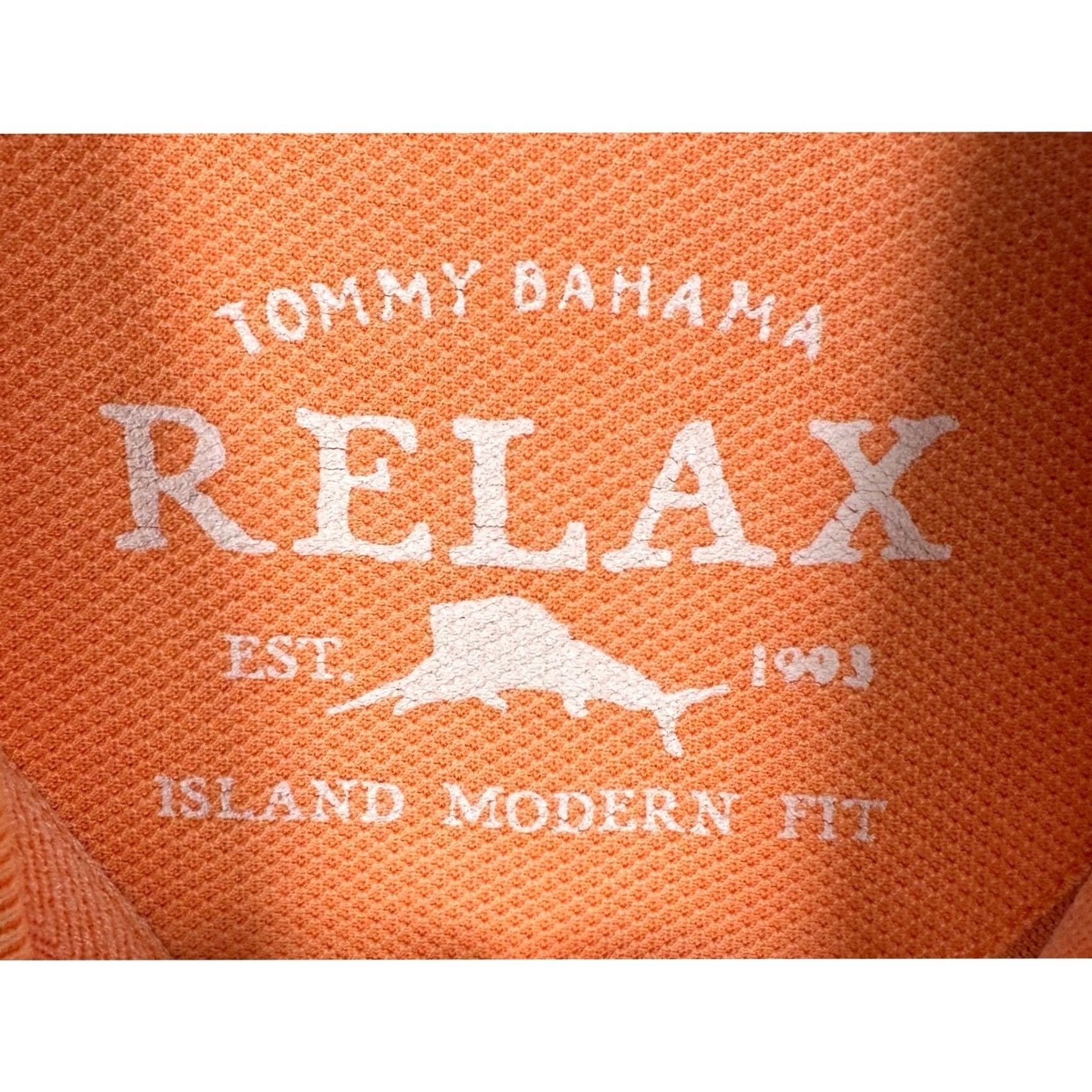 Tommy Bahama Tommy Bahama Relax Polo Shirt Mens Medium Orange Island Modern Fit Casual Polo Shirt Size US M / EU 48-50 / 2 - 4 Thumbnail
