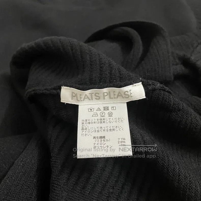 Issey Miyake Issey Miyake Black Knit Sweater Size L / US 10 / IT 46 - 2 Thumbnail