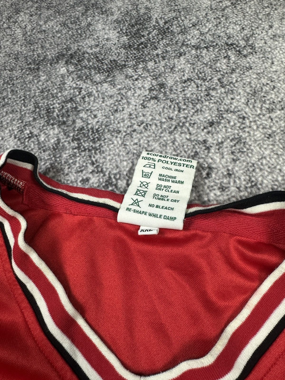 Vintage Vintage Score Draw Manchester United Soccer Jersey Rare XXL Size US XXL / EU 58 / 5 - 4 Thumbnail