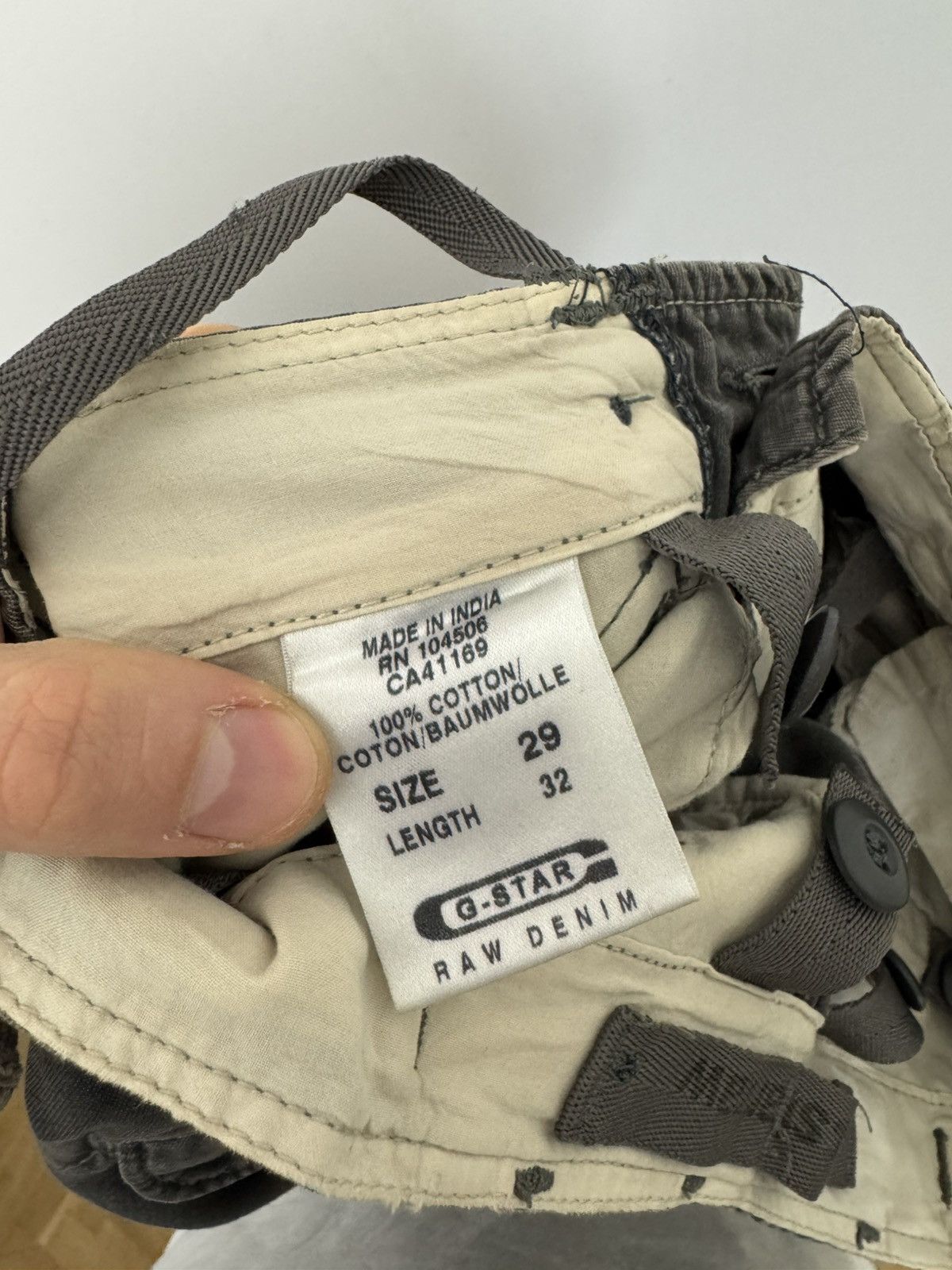 G-Star G Star Raw Y2k Vintage Cargo Washed Hype Pant Streetwear Size US 29 - 5 Thumbnail