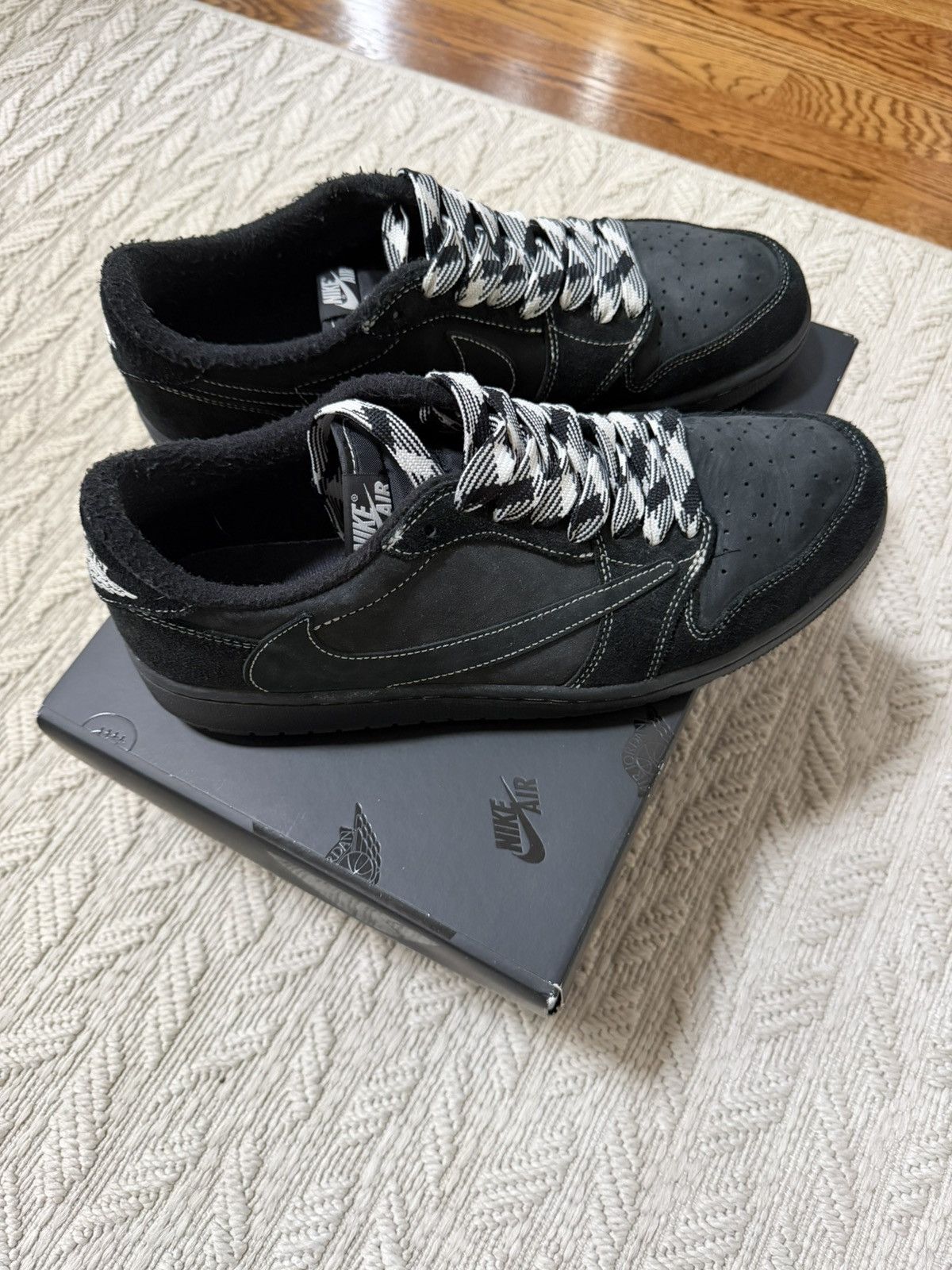 Nike Jordan 1 Low Travis Scott Black Phantom Size US 12.5 / EU 45-46 - 1 Thumbnail
